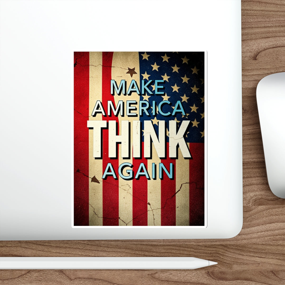 Die-Cut Stickers - Make America Think Again