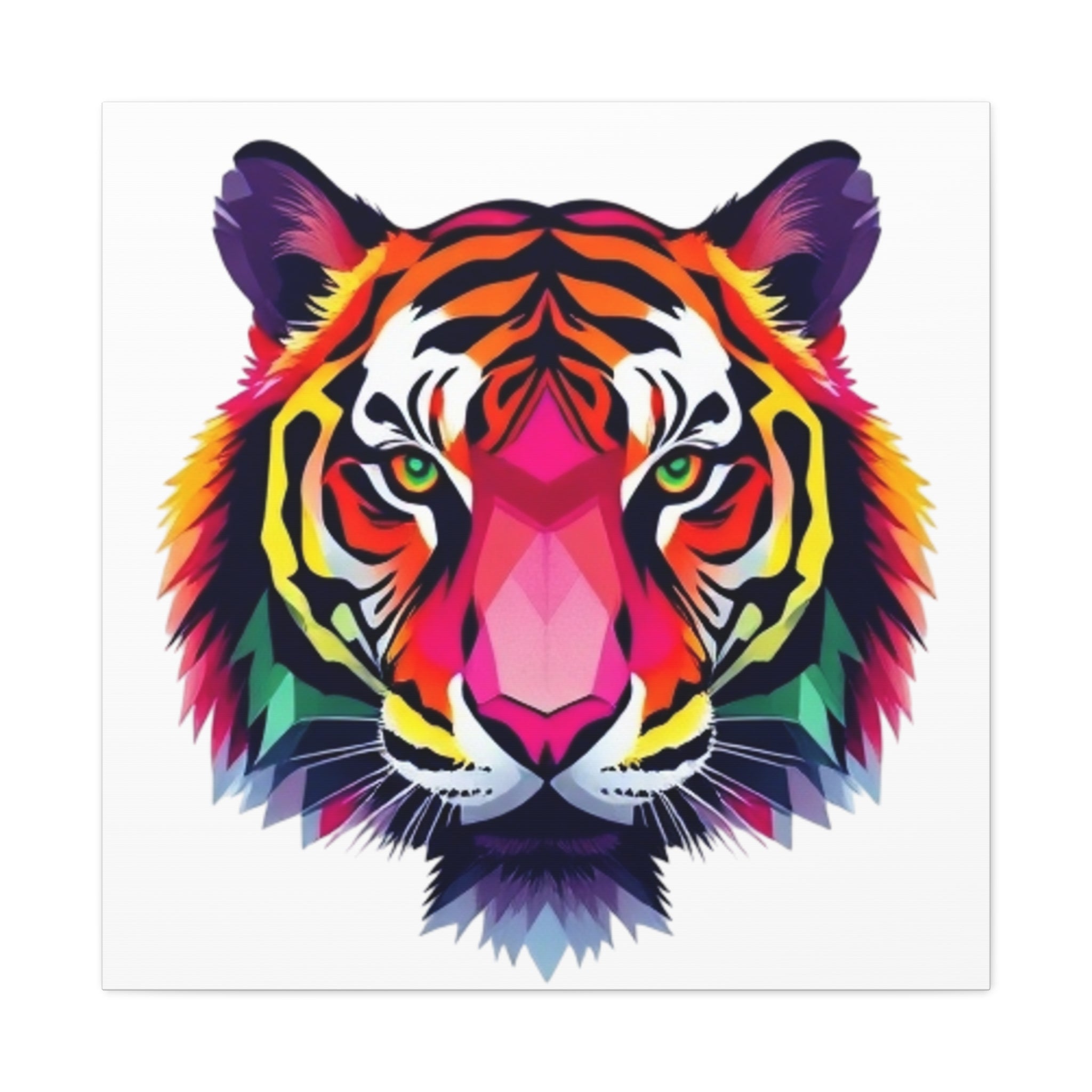 Colorful Tiger Canvas Art - Vibrant Wall Decor for Animal Lovers