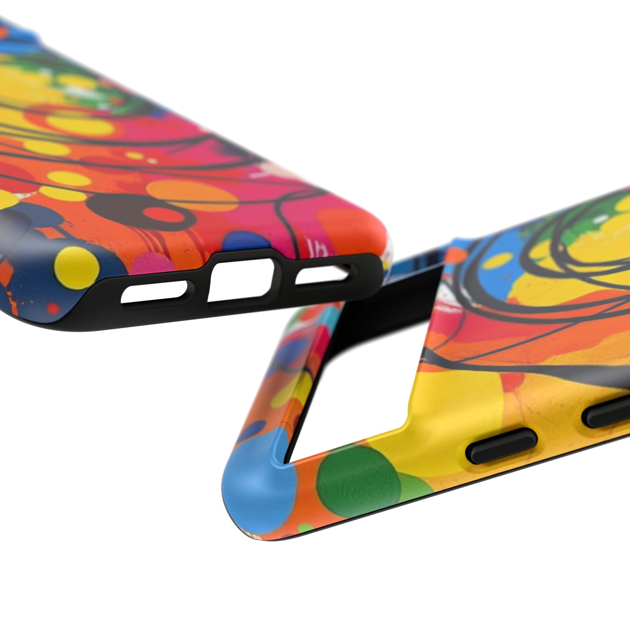 Colorful Abstract Rainbow Swirl Art Tough Case For Android & iPhone