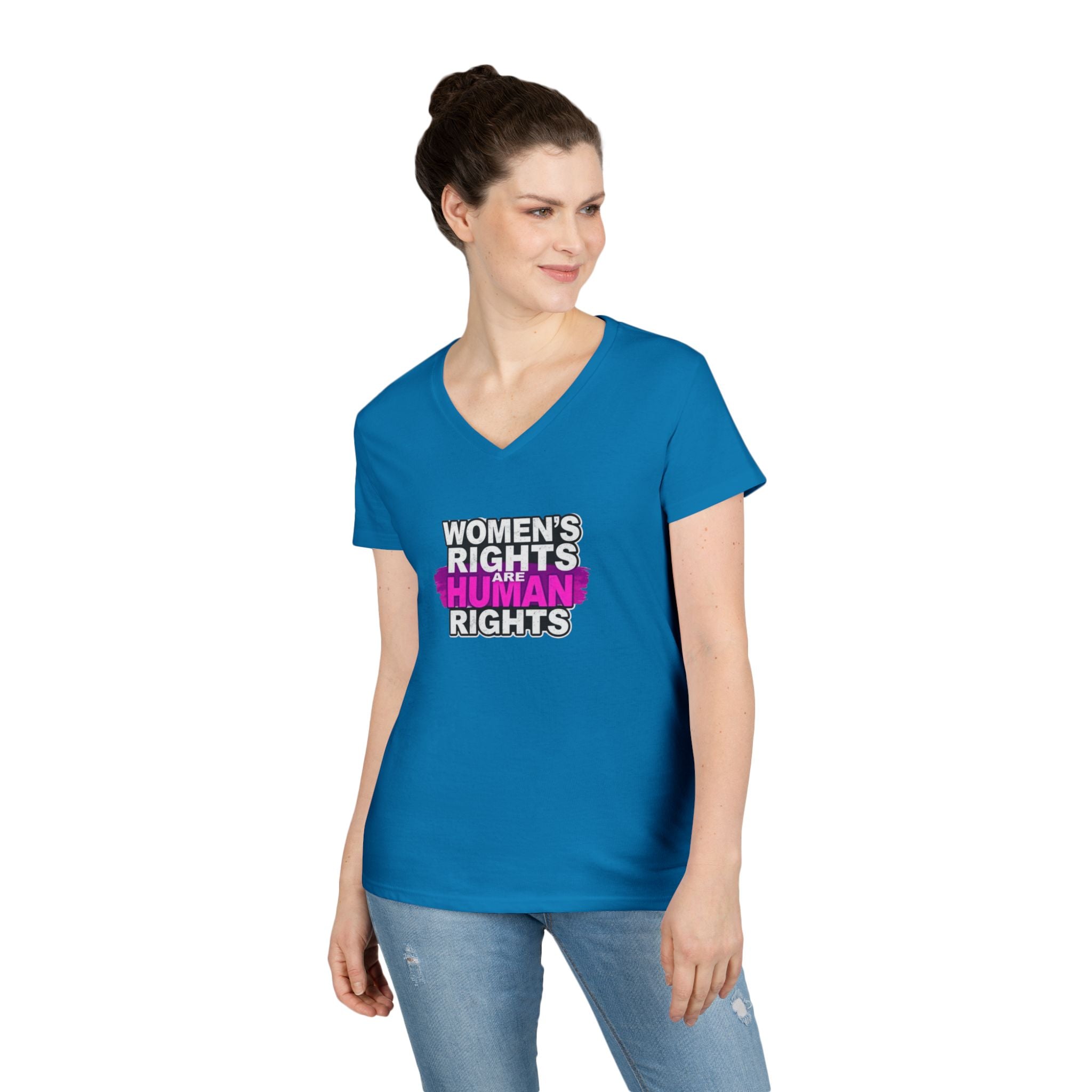Women's Rights Protest V-Neck T-Shirt