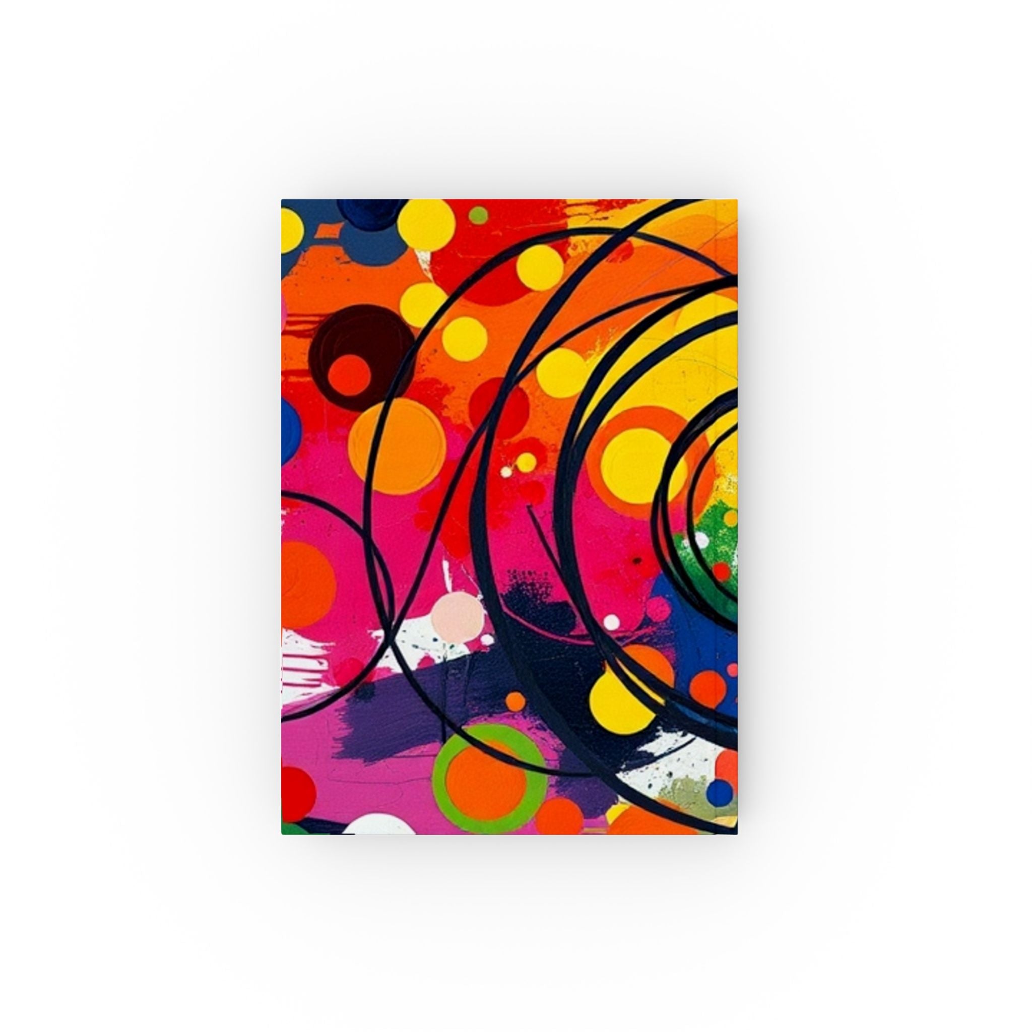 Colorful Circles & Swirls Hard Backed Journal - Perfect for Gifts, Journaling, and Celebrations