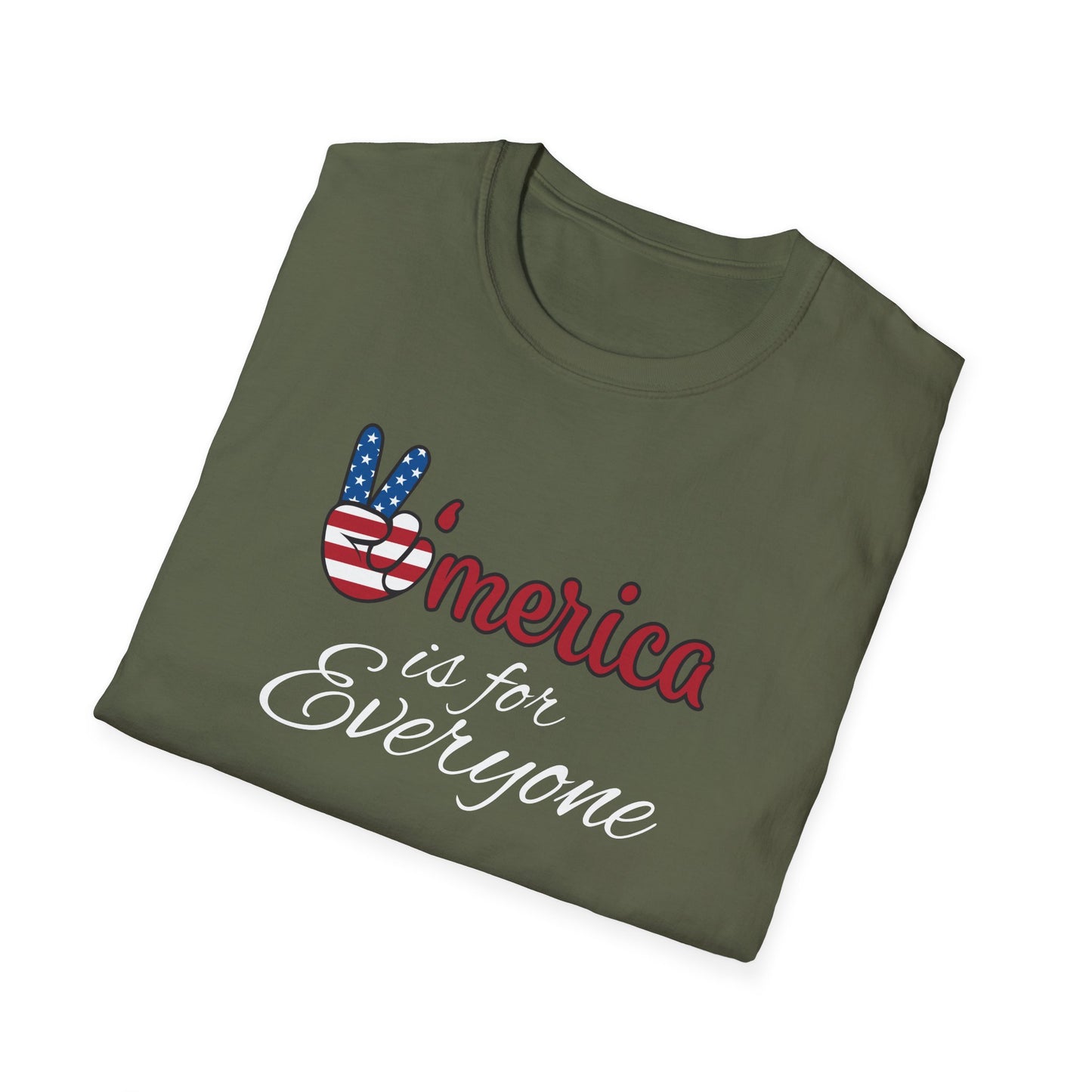 'Merica is for Everyone - Softstyle Unisex T-Shirt