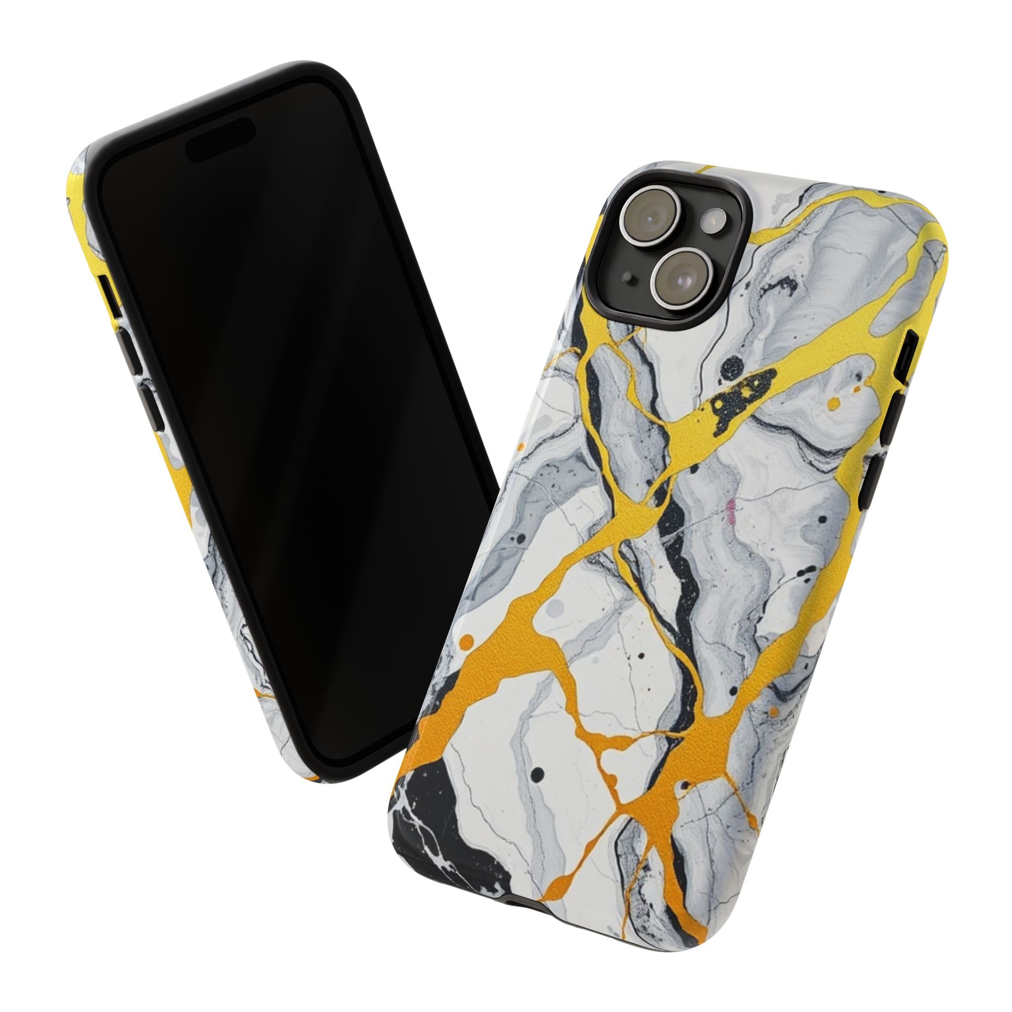 Beautiful Marble and Gold Design Tough Cases For Android & iPhone