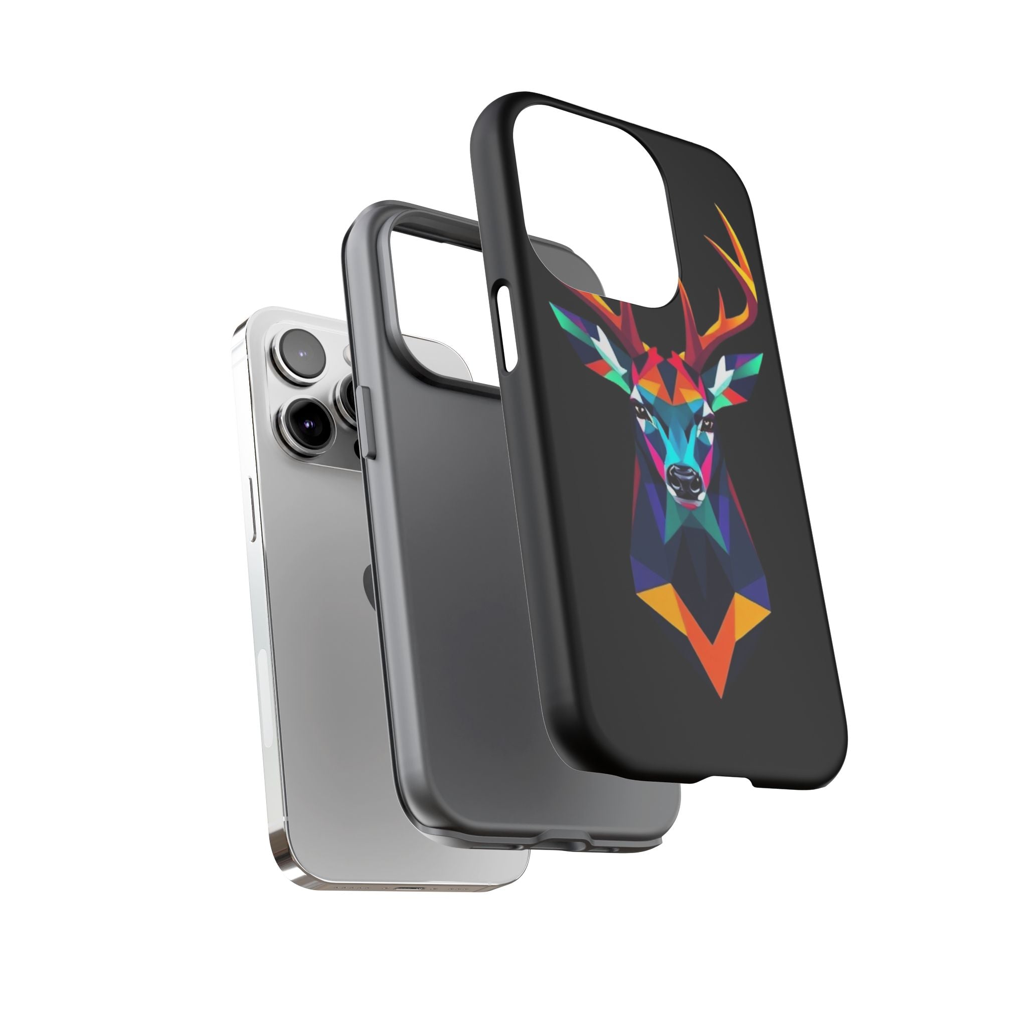 Colorful Fractal Deer Art Design Tough Case For Android & iPhone