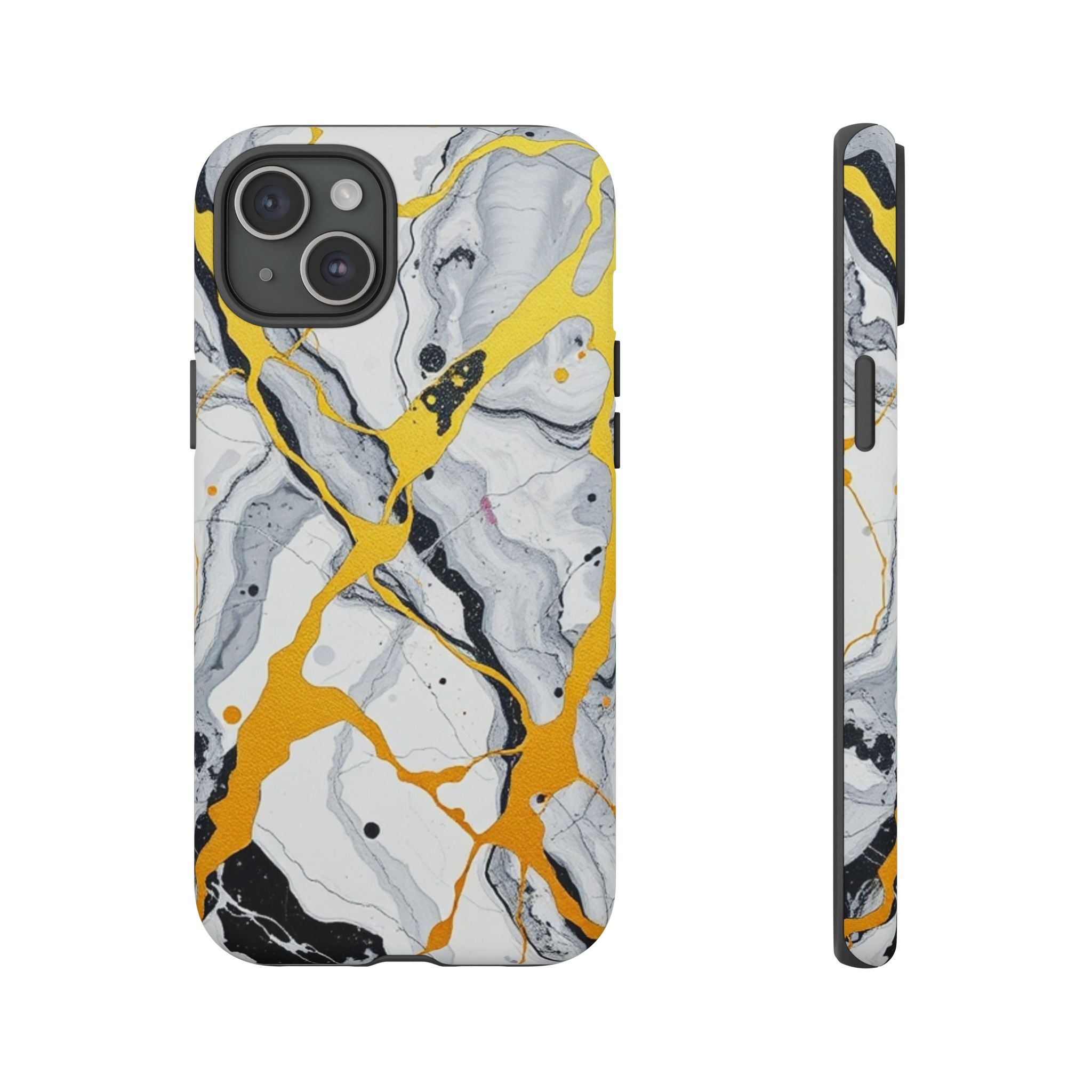 Beautiful Marble and Gold Design Tough Cases For Android & iPhone