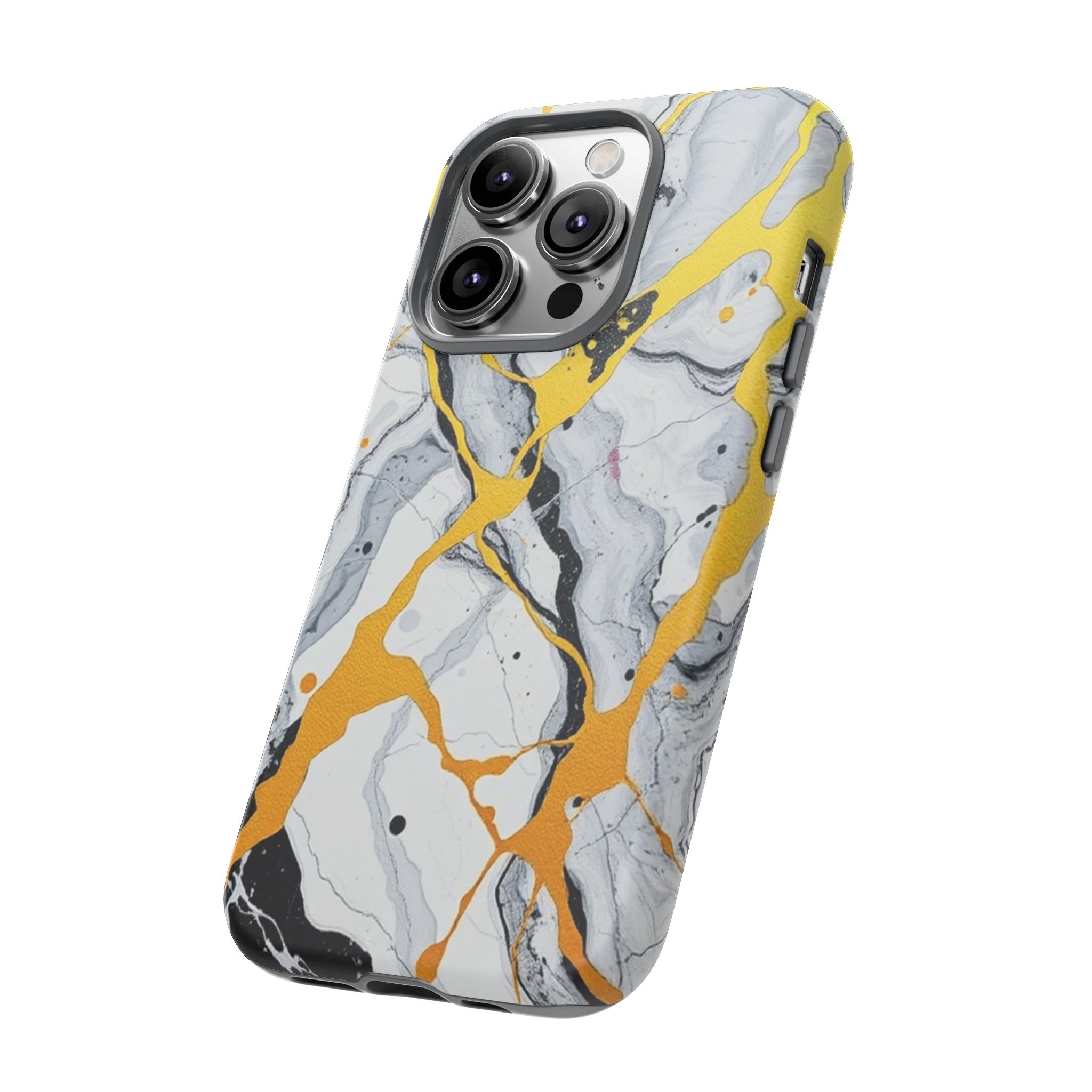 Beautiful Marble and Gold Design Tough Cases For Android & iPhone