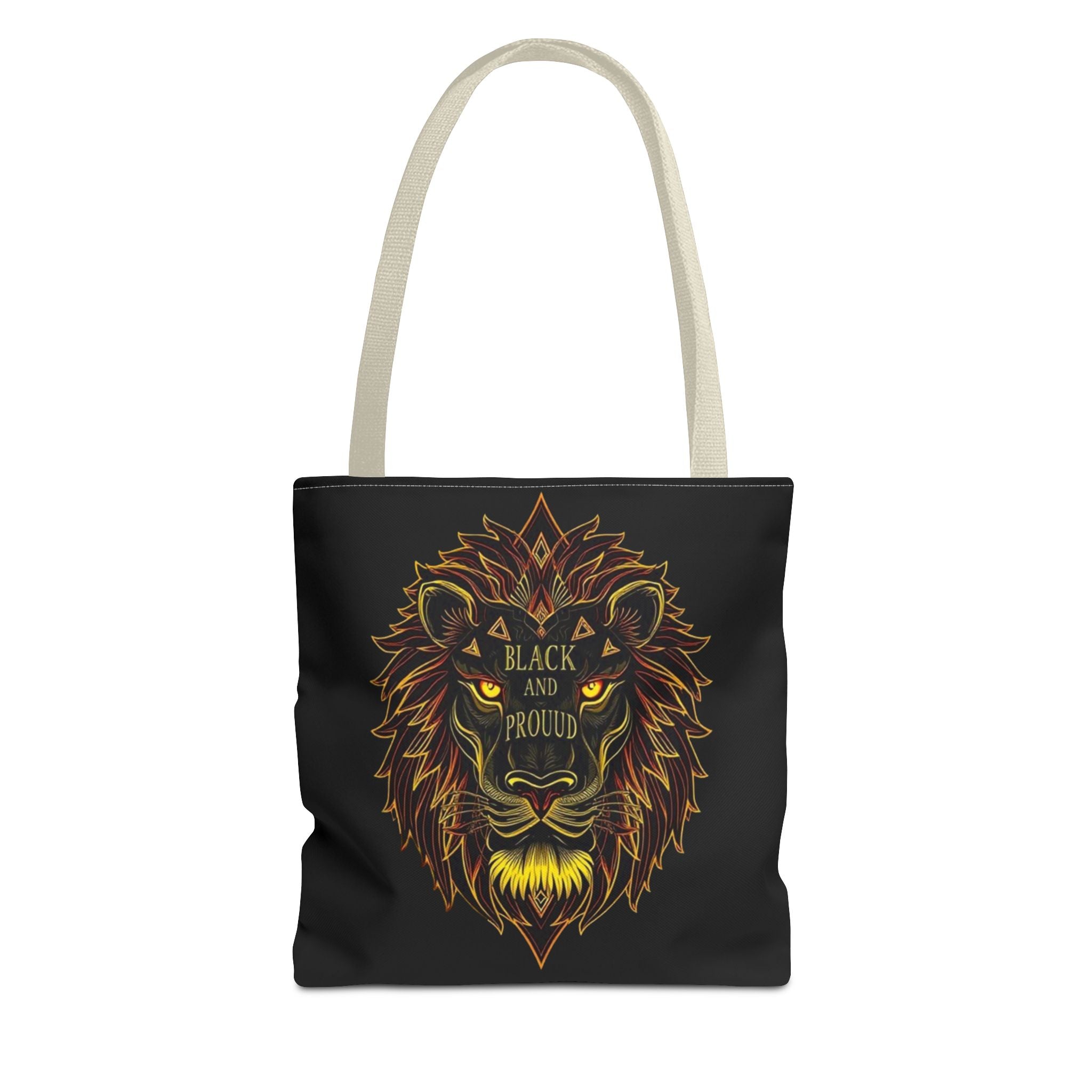 Black and Proud Lion Tote Bag
