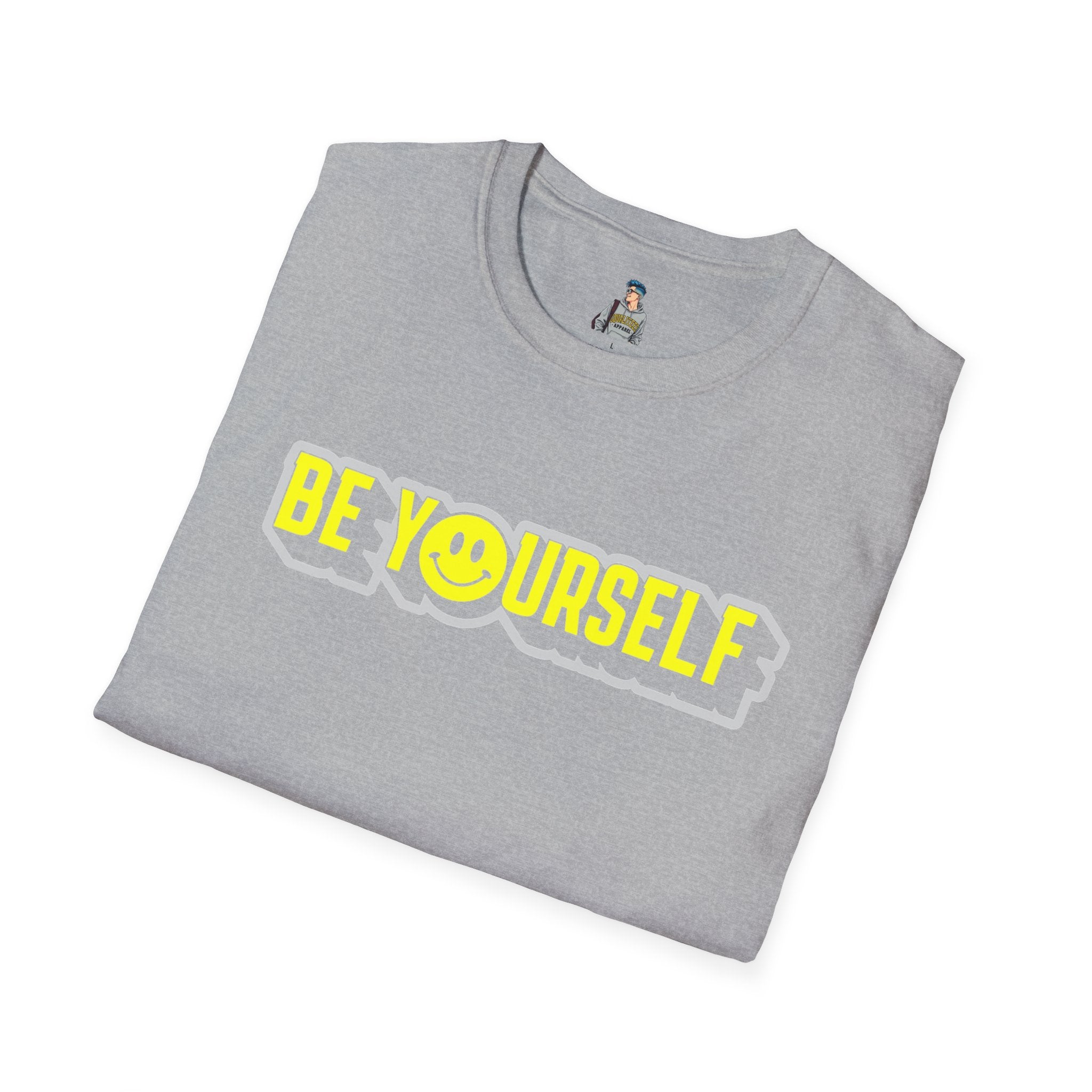 Be Yourself Smiley Unisex Softstyle T-Shirt