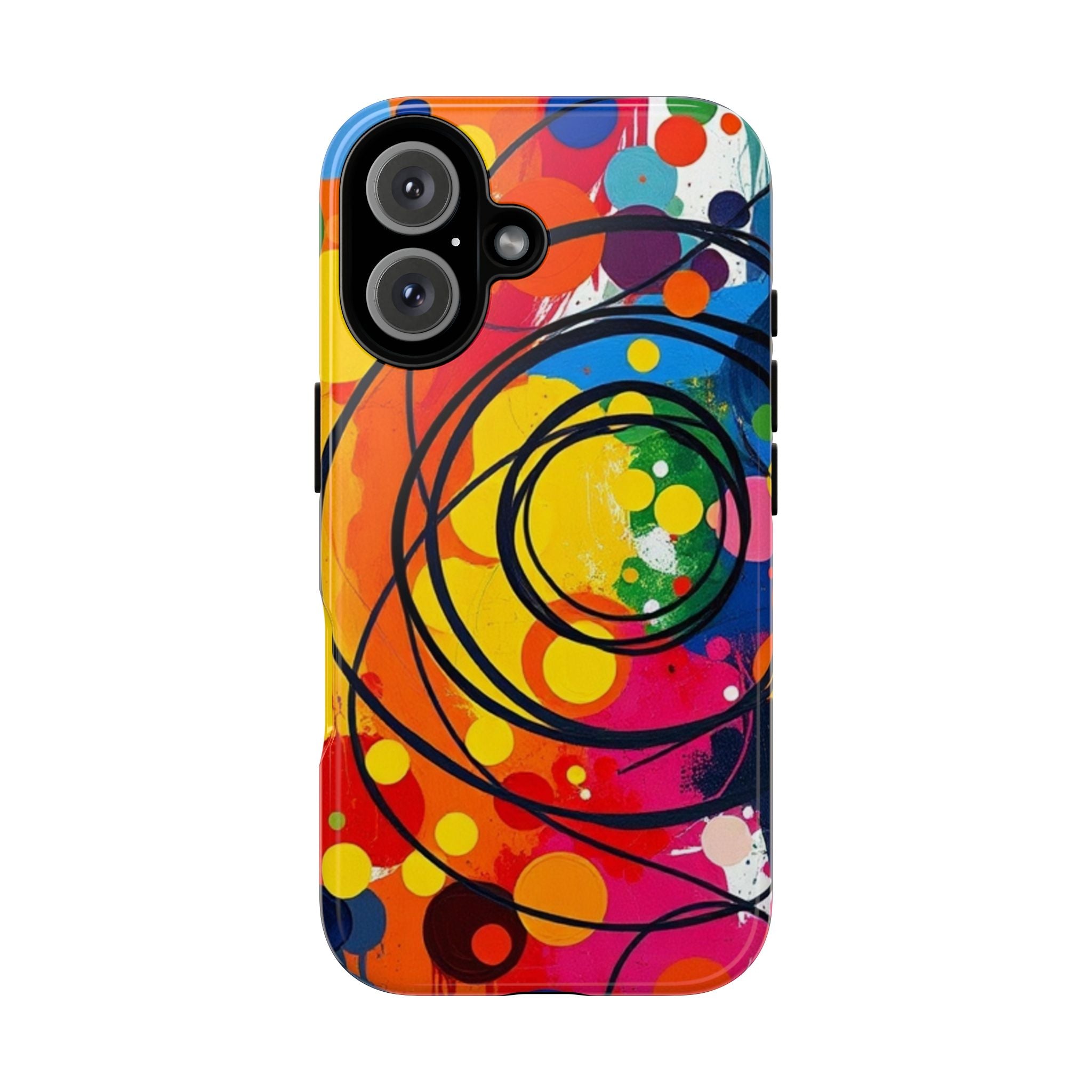 Colorful Abstract Rainbow Swirl Art Tough Case For Android & iPhone