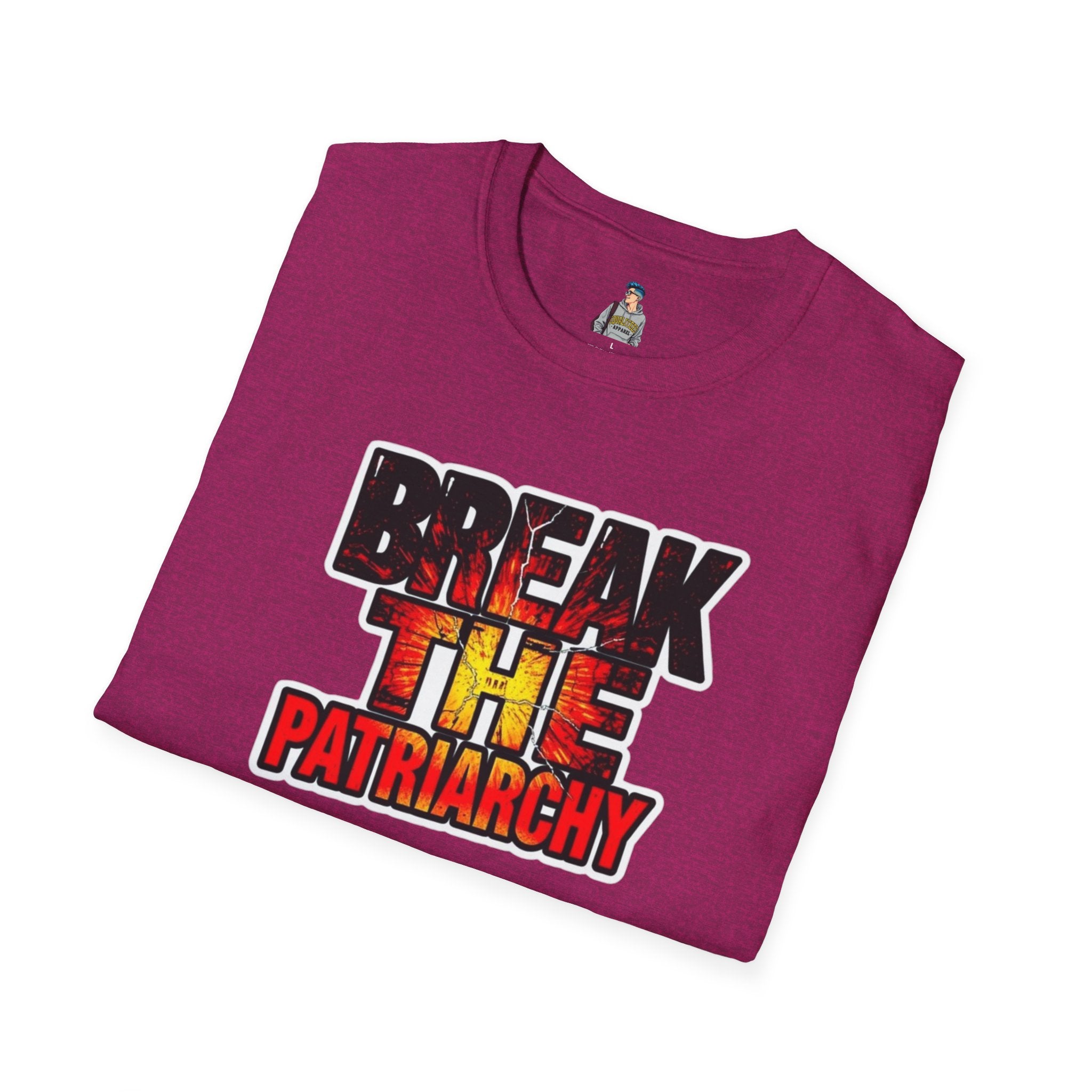 Break the Patriarchy Unisex Softstyle T-Shirt - Empowerment Wear for Social Change