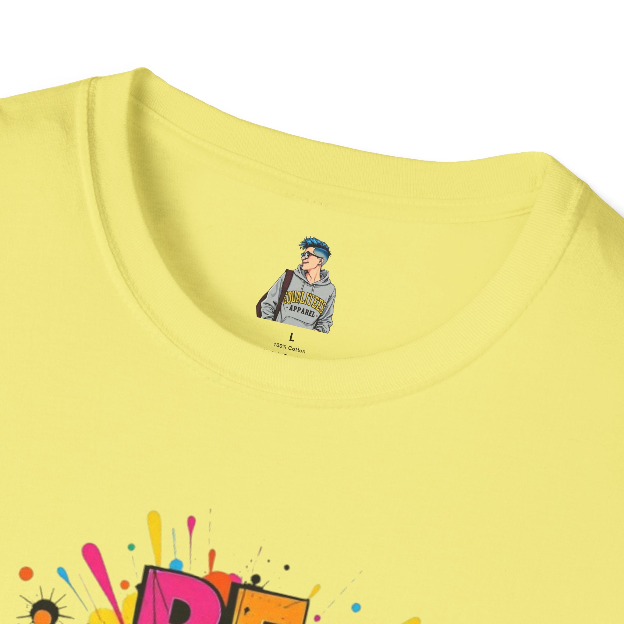 Be Weird Unisex Softstyle T-Shirt - Fun and Colorful Graphic Tee for Self-Expression