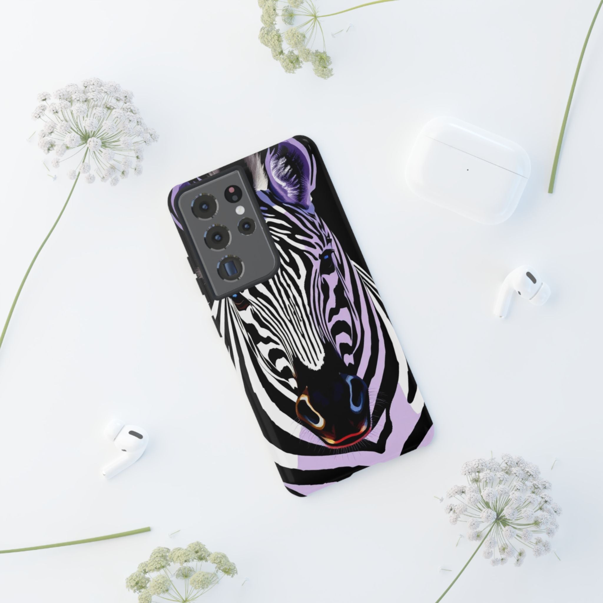 Android OR iPhone Compatible Cases - Zebra Design - Unique Tough Cases
