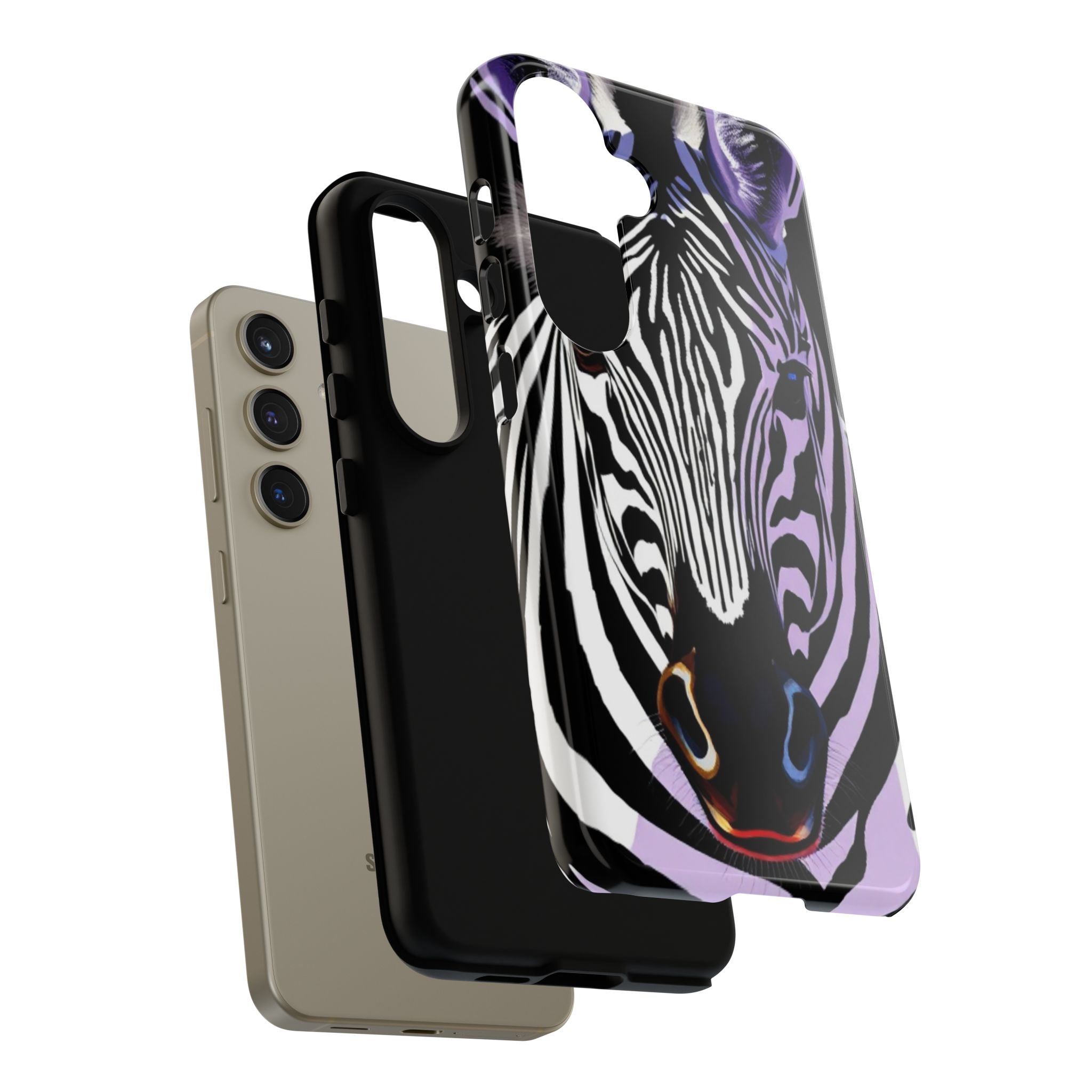 Android OR iPhone Compatible Cases - Zebra Design - Unique Tough Cases