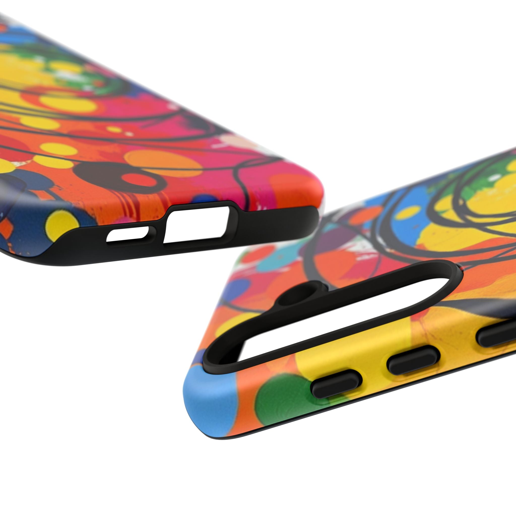 Colorful Abstract Rainbow Swirl Art Tough Case For Android & iPhone