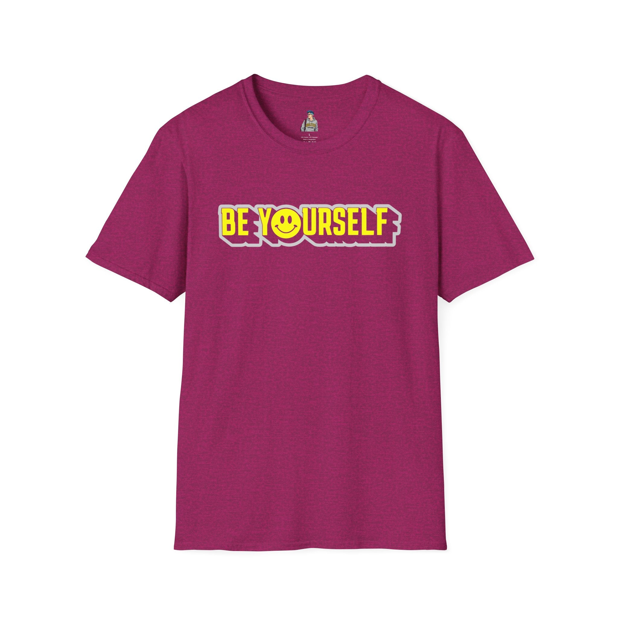 Be Yourself Smiley Unisex Softstyle T-Shirt