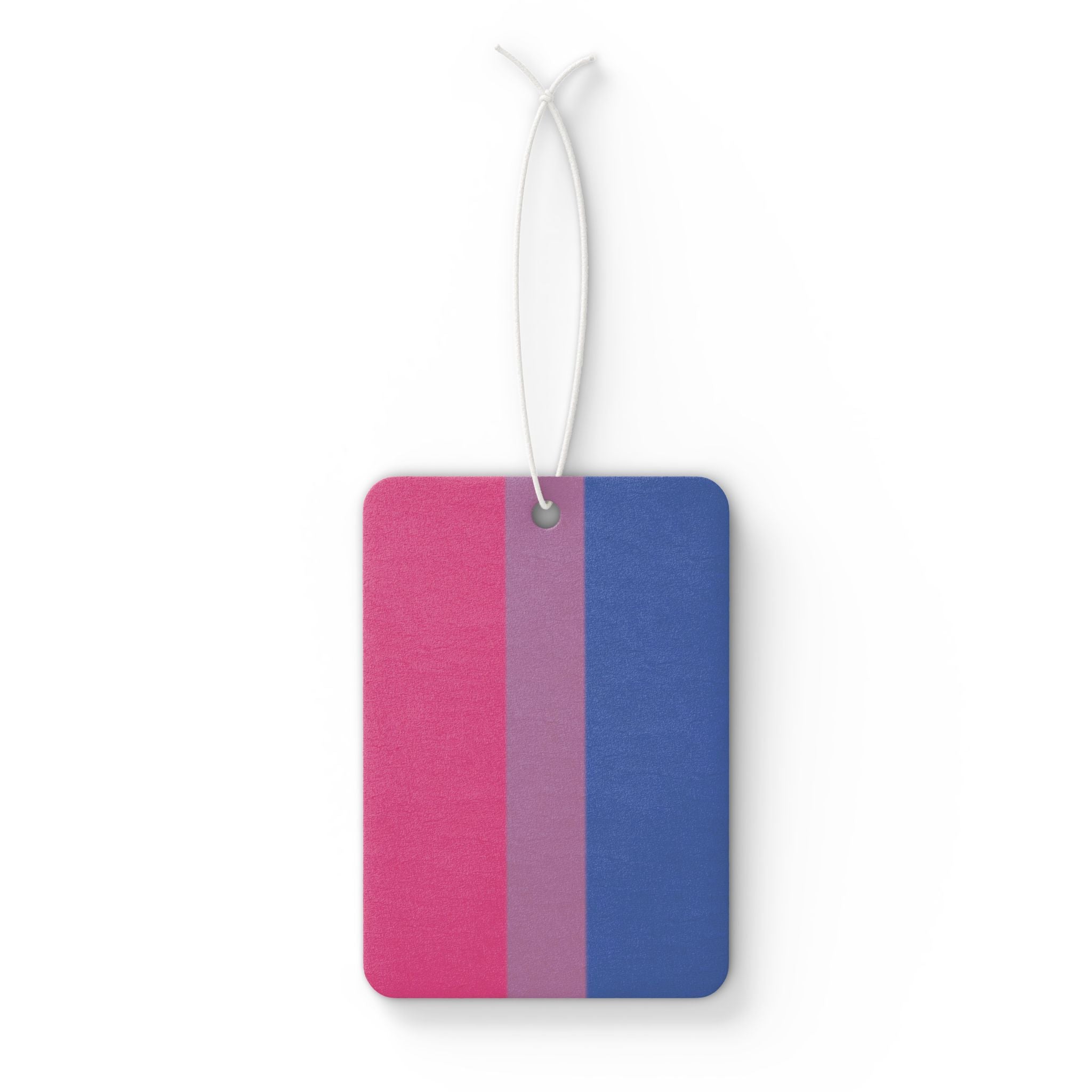 Bisexual Pride Flag Car Air Freshener - Eclectic and Aromatic
