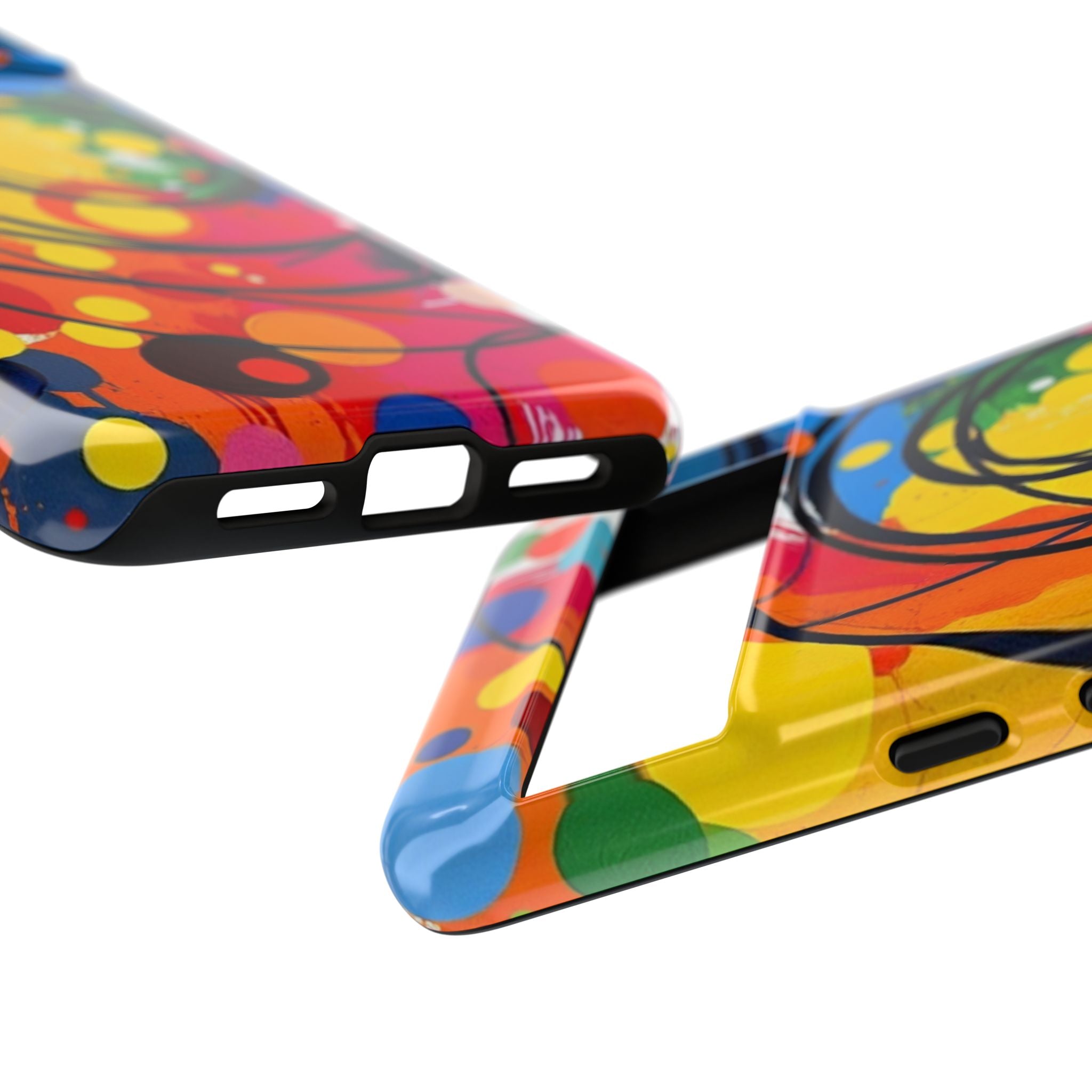 Colorful Abstract Rainbow Swirl Art Tough Case For Android & iPhone