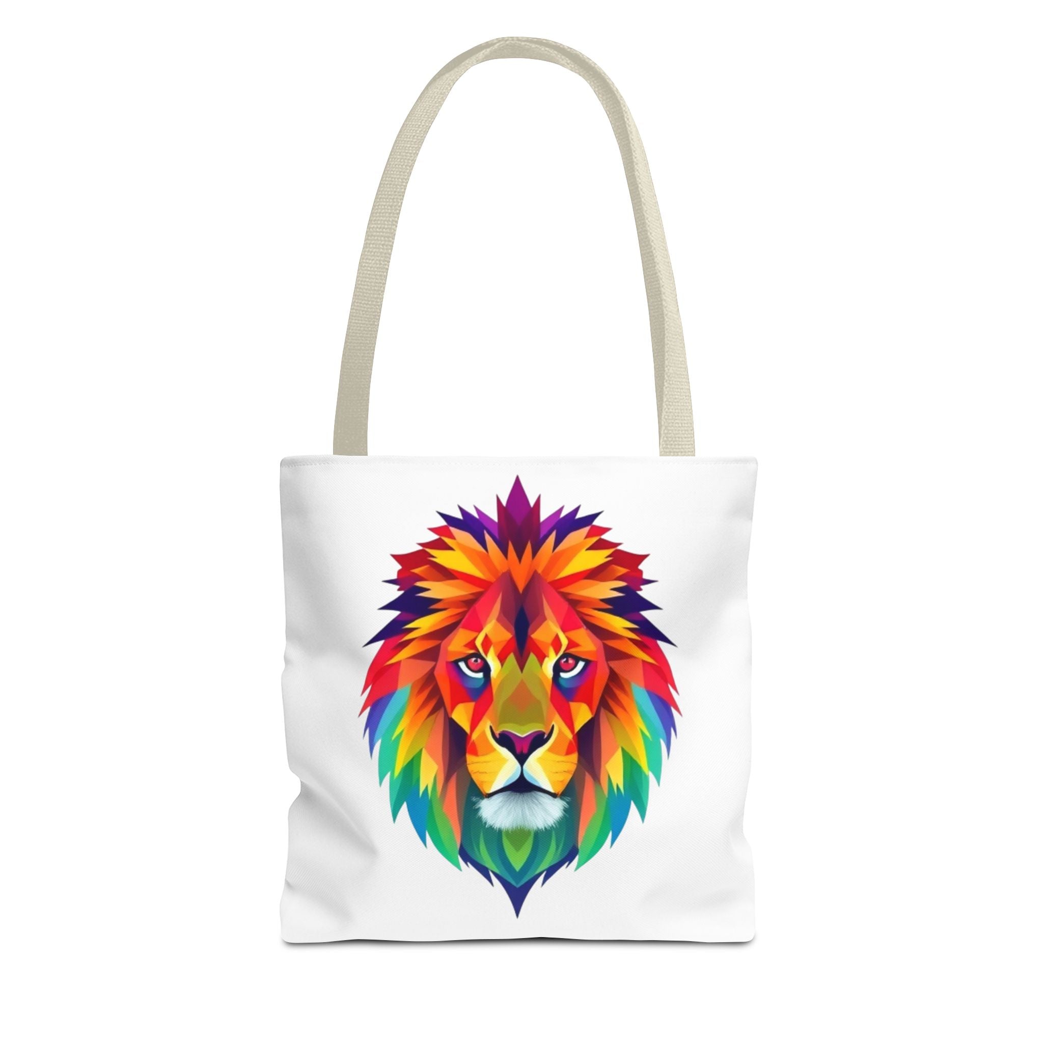 Colorful Fractal Lion Design - Tote Bag