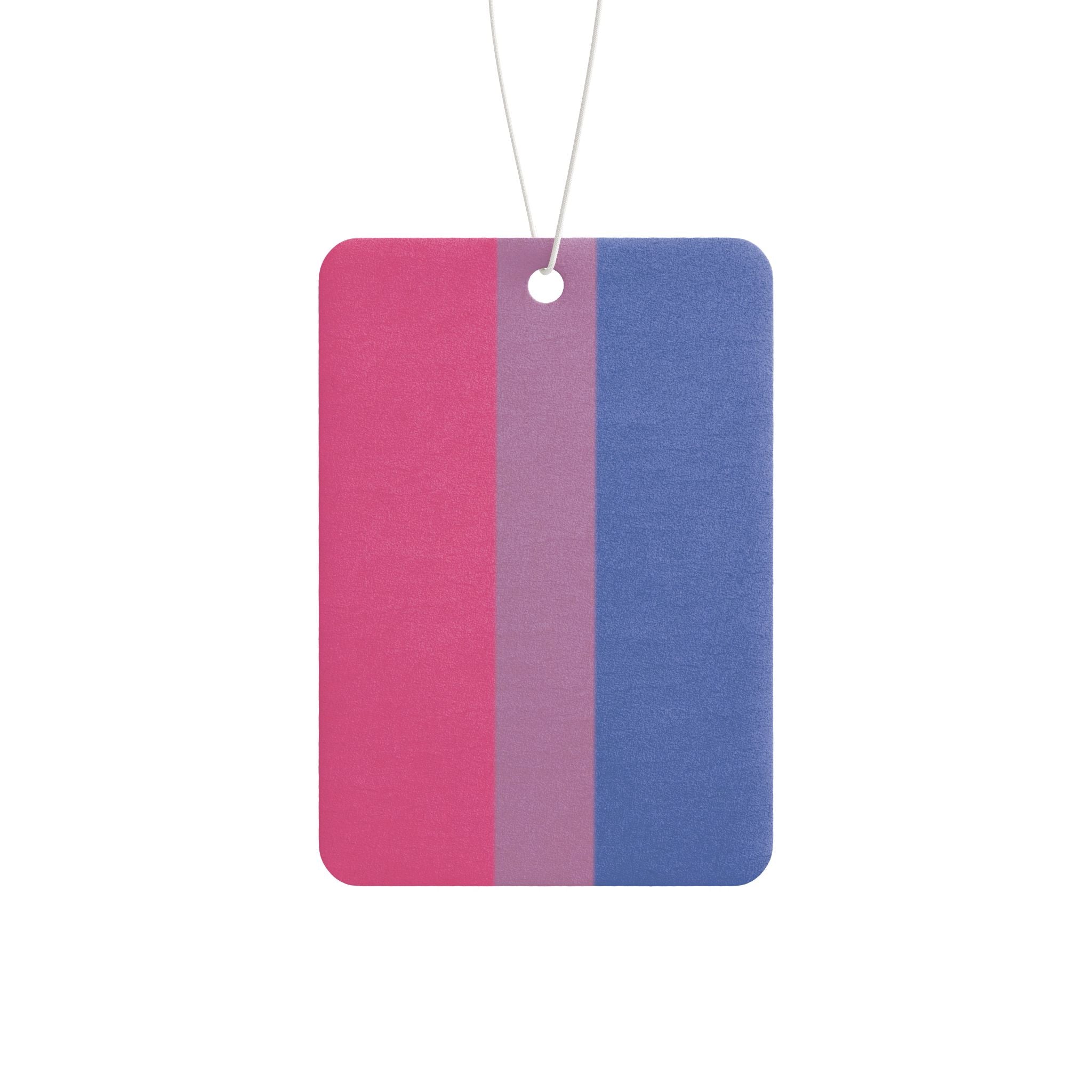 Bisexual Pride Flag Car Air Freshener - Eclectic and Aromatic