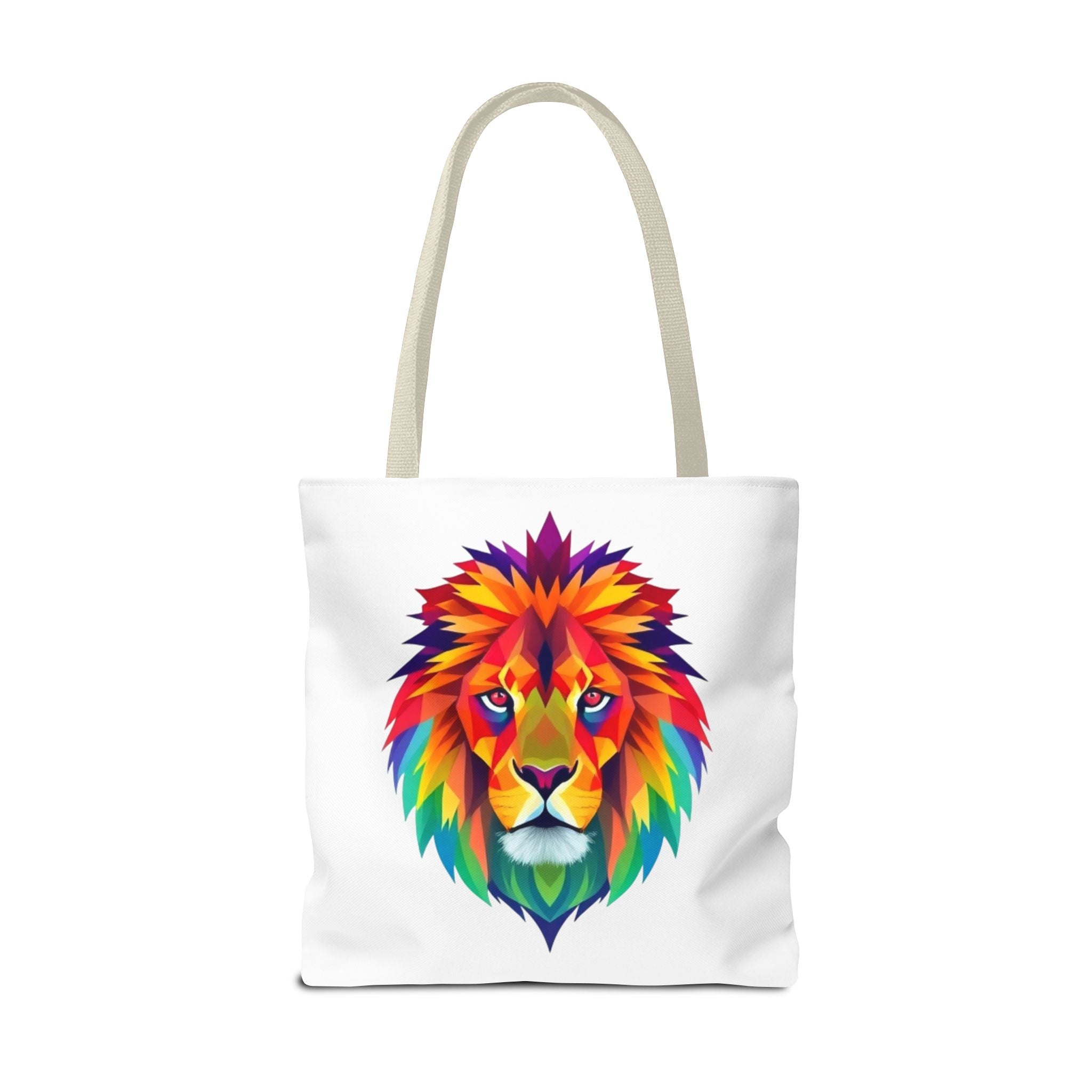 Colorful Fractal Lion Design - Tote Bag