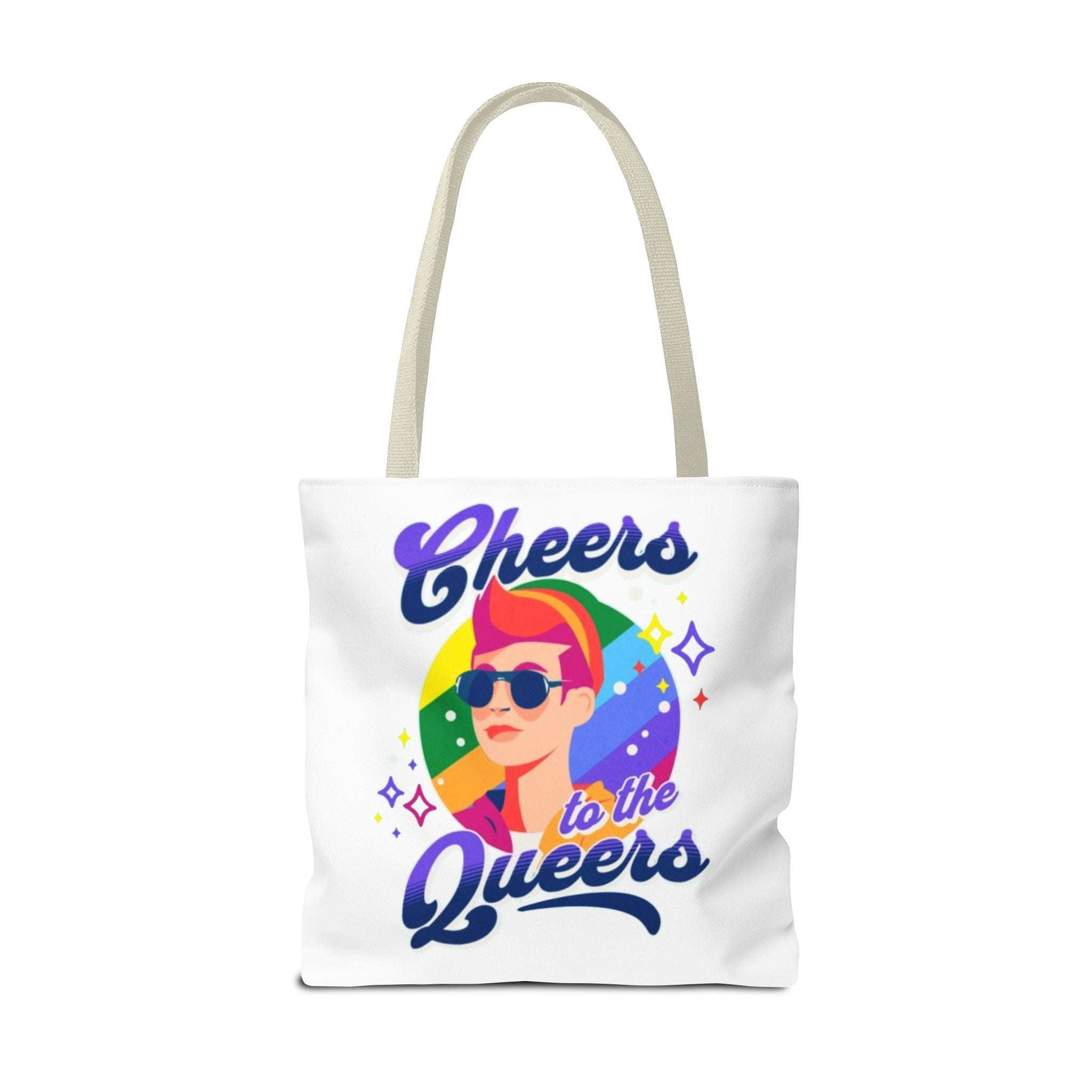 Cheers to the Queers Design LGBTQIA+ themed Tote bag