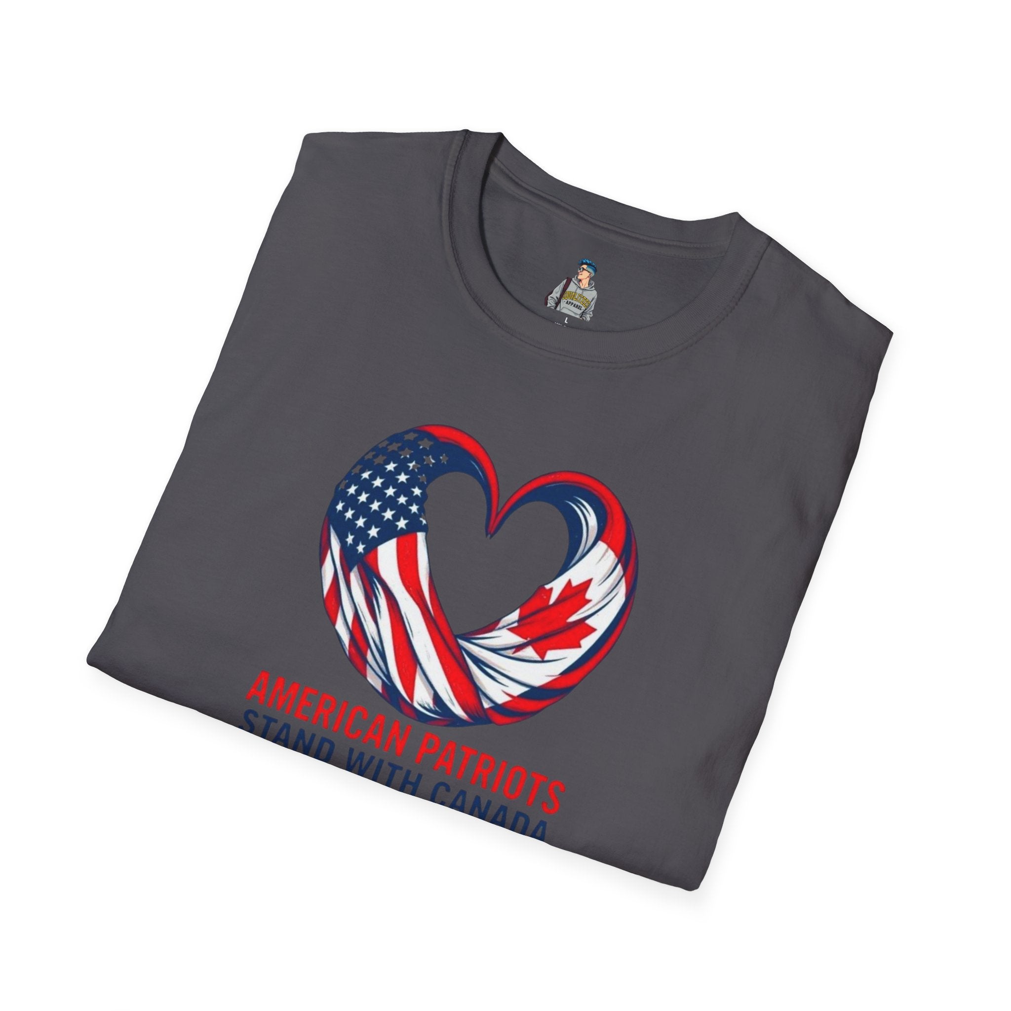 American Patriots Stand with Canada Unisex Softstyle T-Shirt