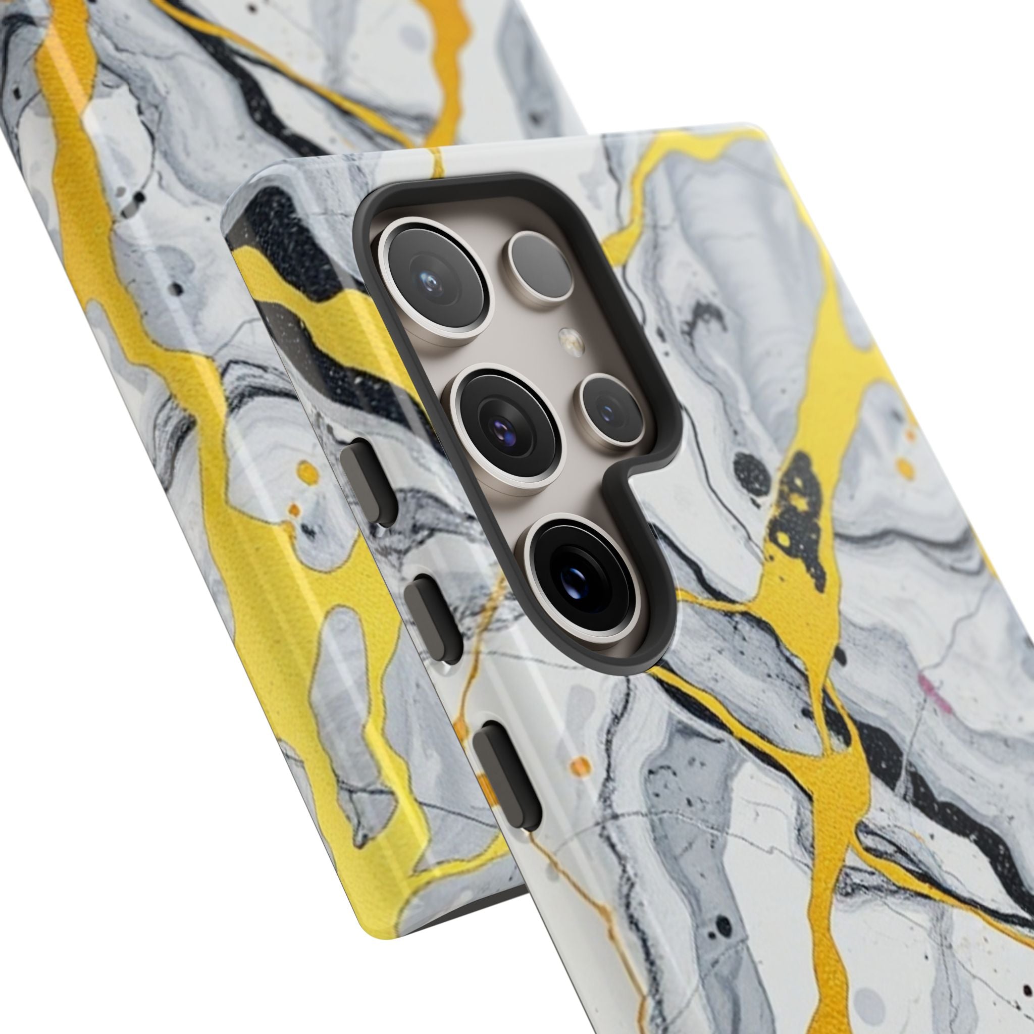 Beautiful Marble and Gold Design Tough Cases For Android & iPhone