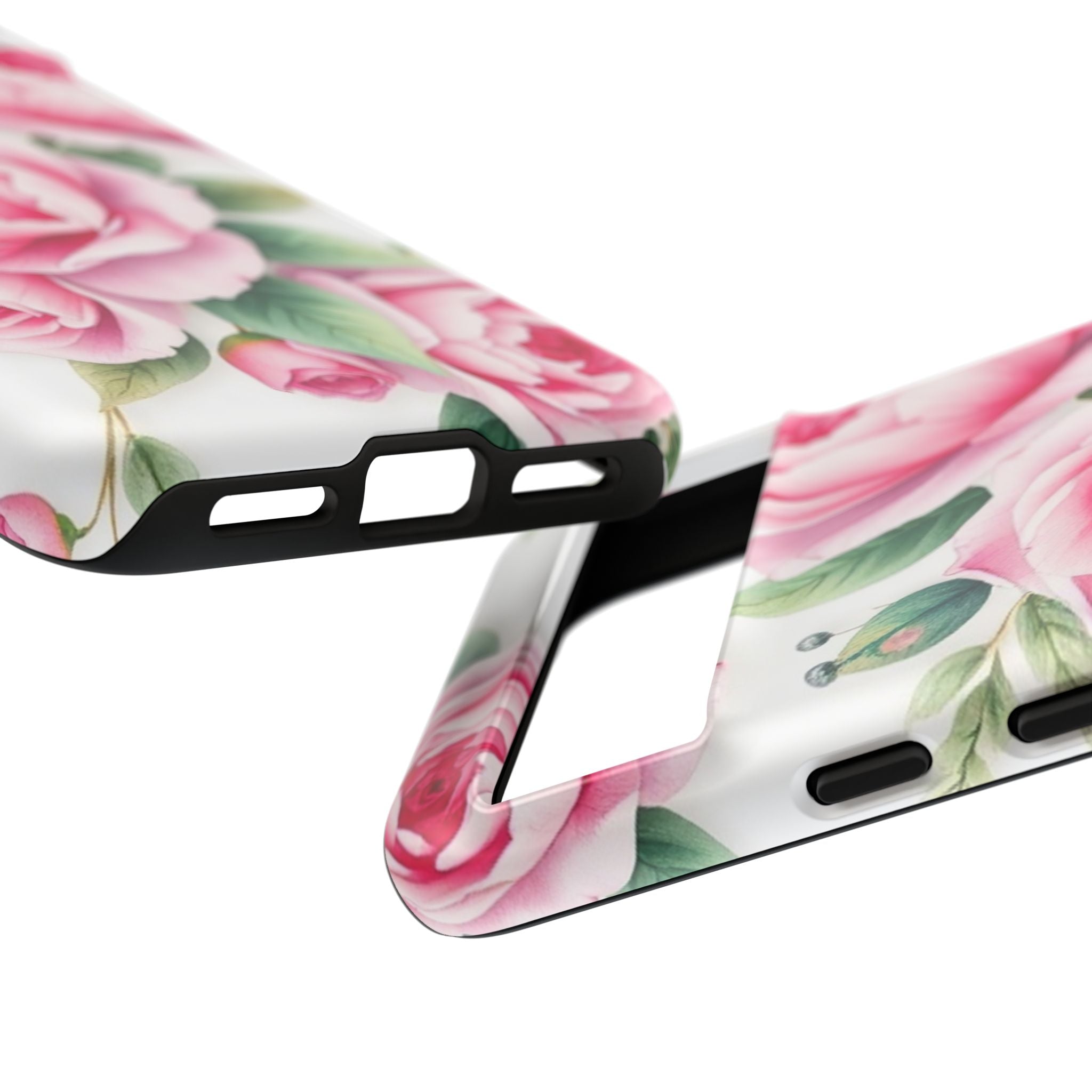 Android OR iPhone Compatible Cases - Pink Flower Design - Unique Tough Cases