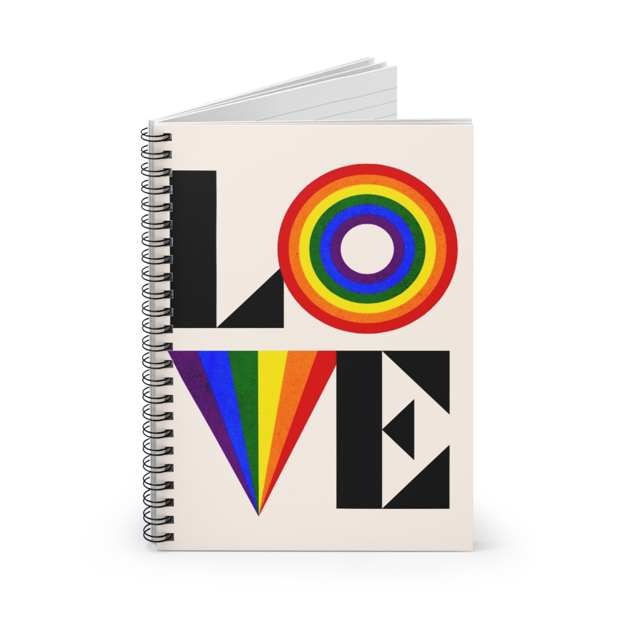 Colorful Love Spiral Notebook - Ruled Lines for Creative Souls