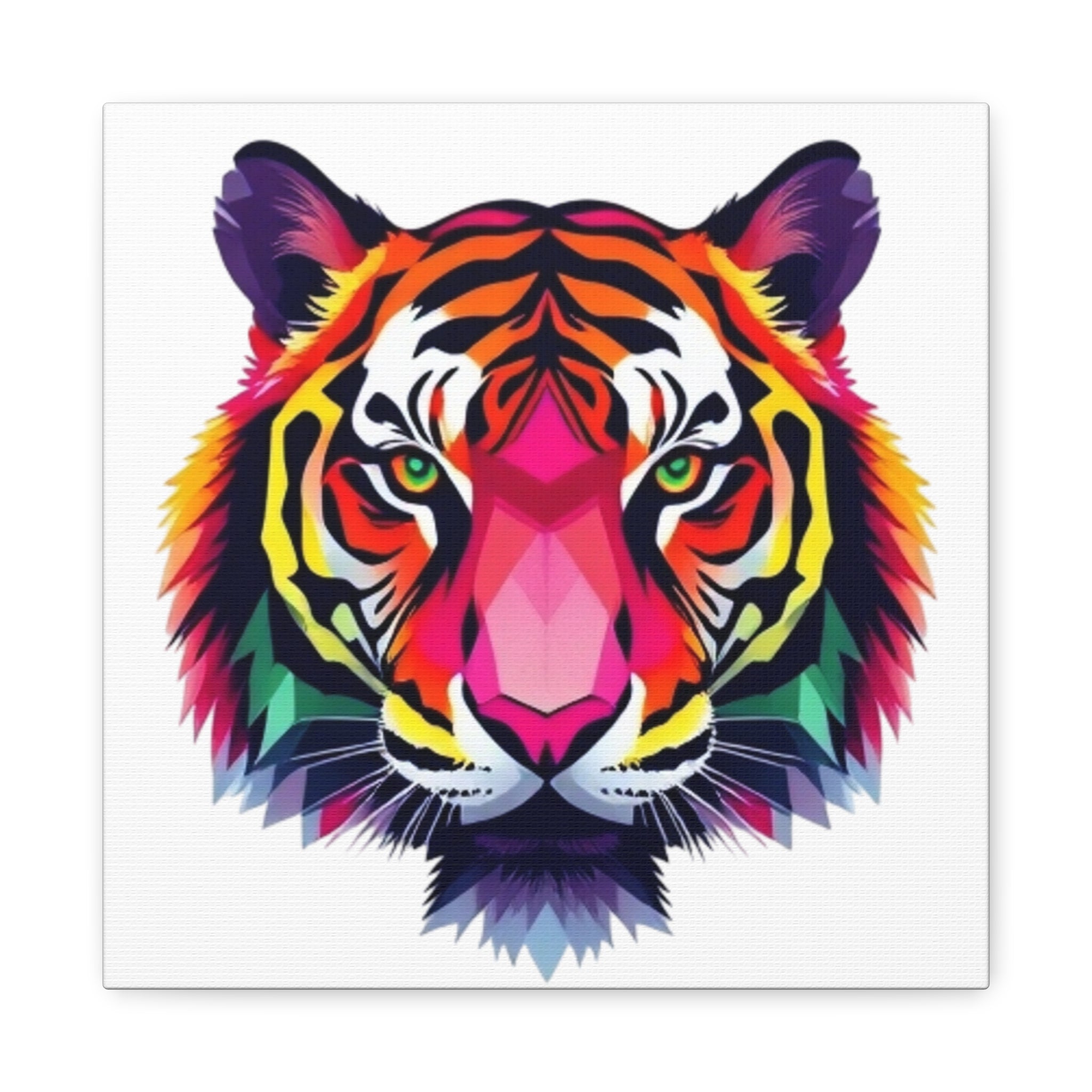 Colorful Tiger Canvas Art - Vibrant Wall Decor for Animal Lovers
