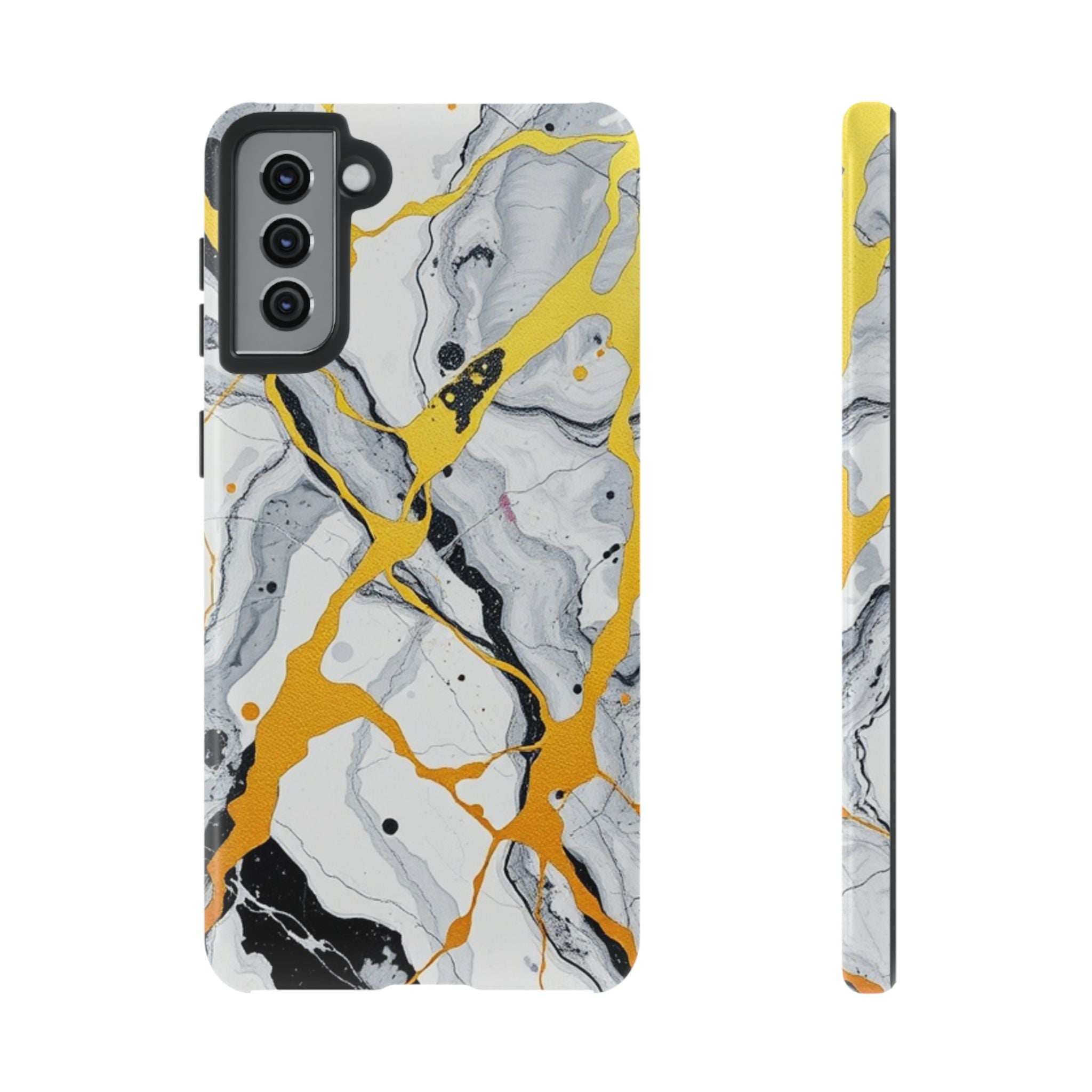 Beautiful Marble and Gold Design Tough Cases For Android & iPhone