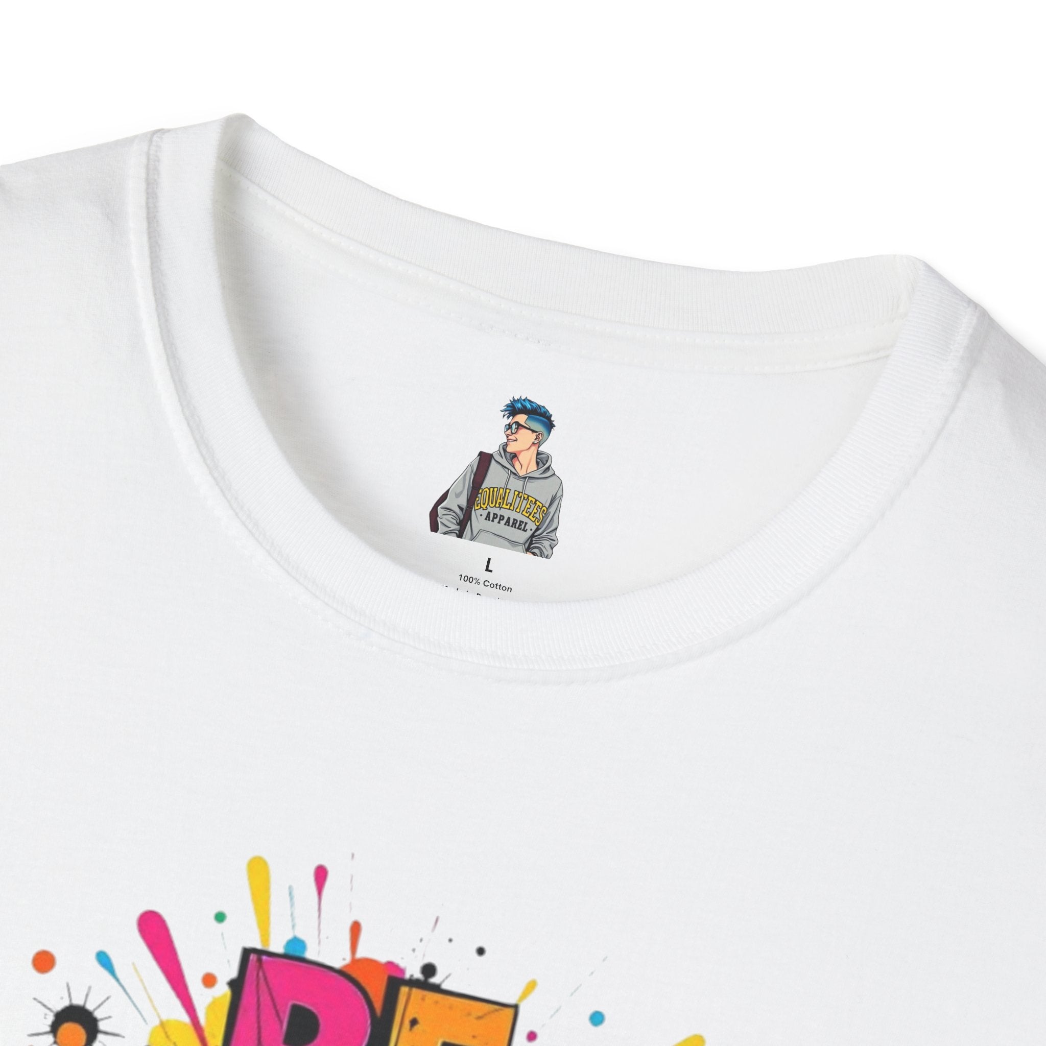 Be Weird Unisex Softstyle T-Shirt - Fun and Colorful Graphic Tee for Self-Expression