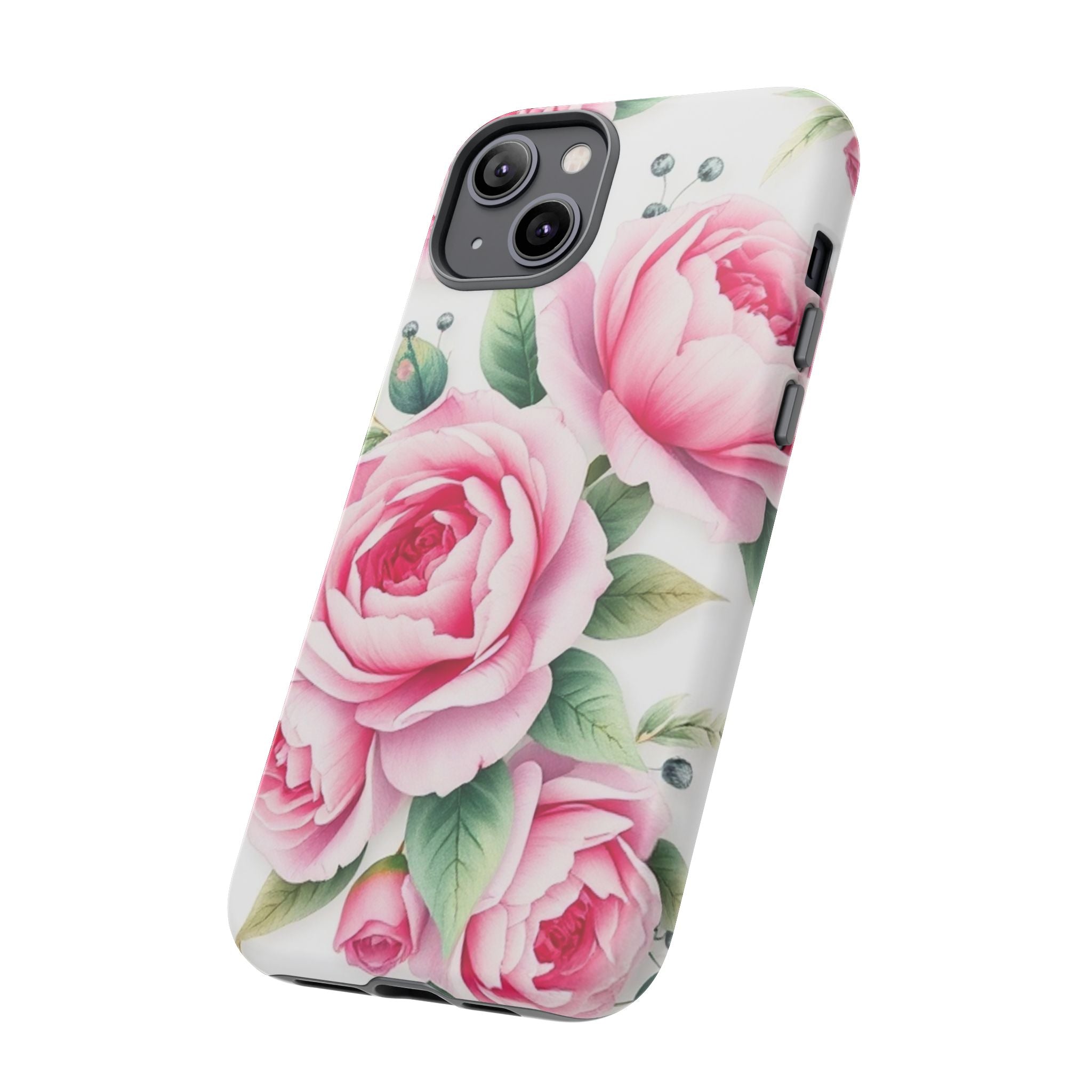 Android OR iPhone Compatible Cases - Pink Flower Design - Unique Tough Cases