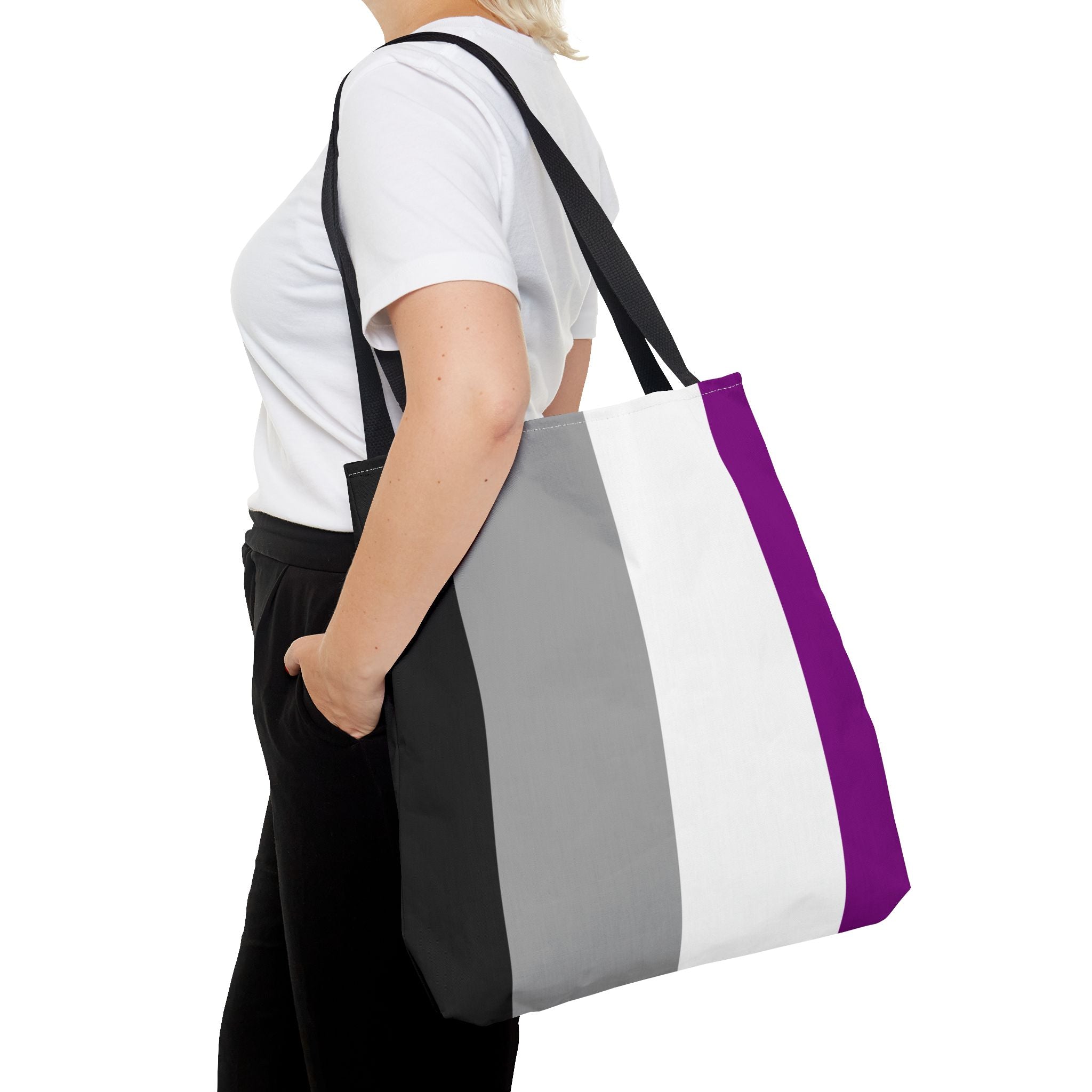 Asexual Pride Flag Tote Bag