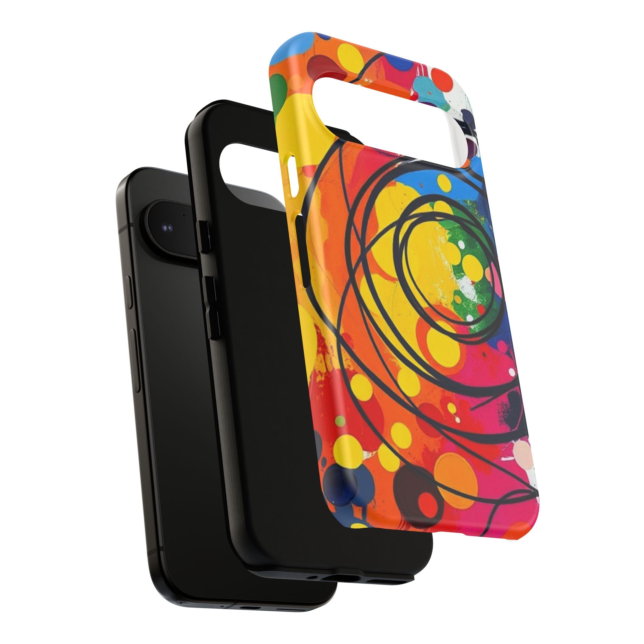 Colorful Abstract Rainbow Swirl Art Tough Case For Android & iPhone