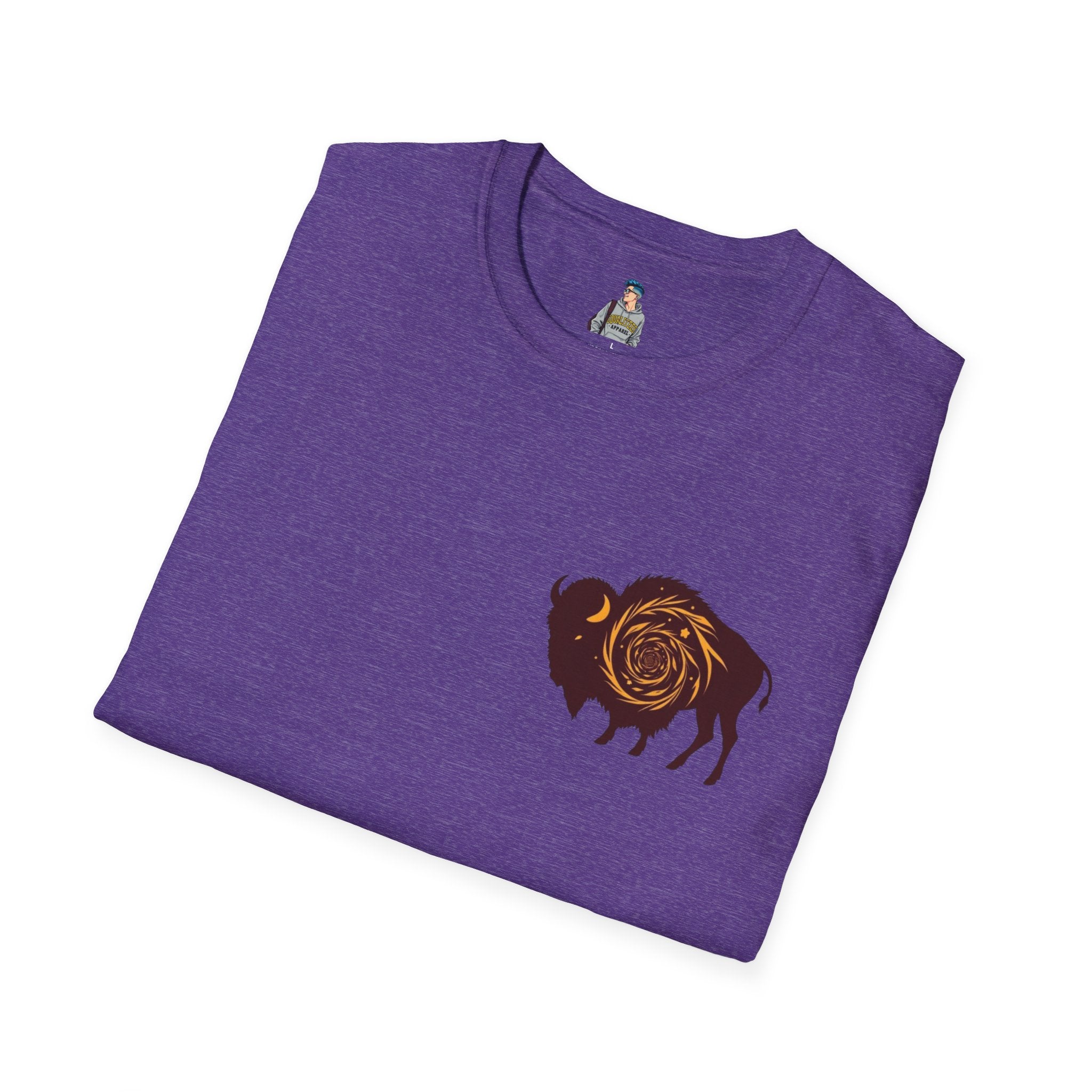 Buffalo Spiral Design Unisex Softstyle T-shirt - EqualiTees.Me