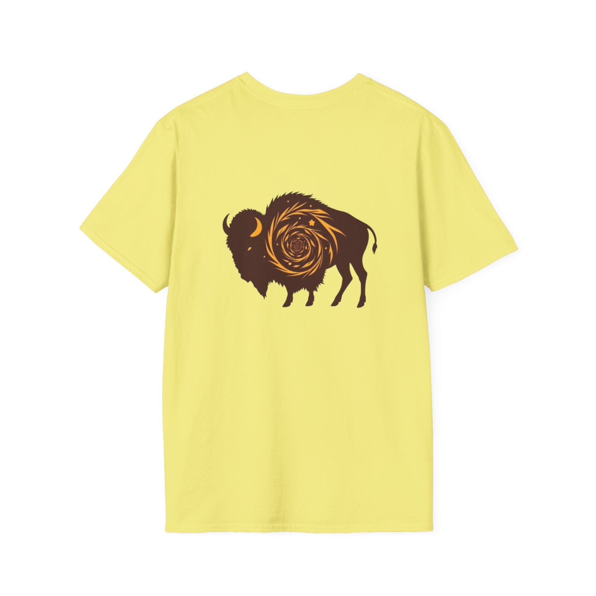 Buffalo Spiral Design Unisex Softstyle T-shirt - EqualiTees.Me
