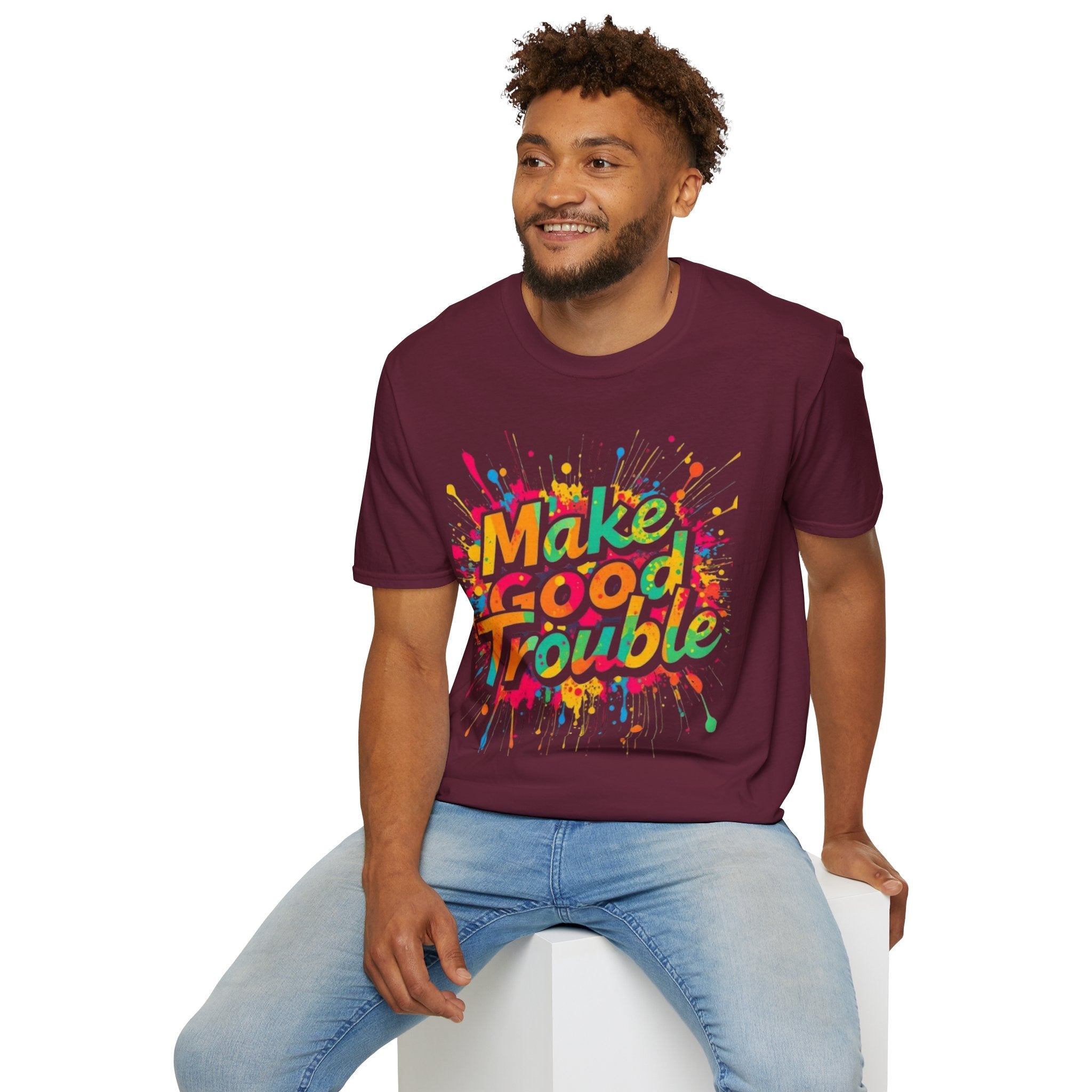 Color Splash, Make Good Trouble Tee - EqualiTees.Me