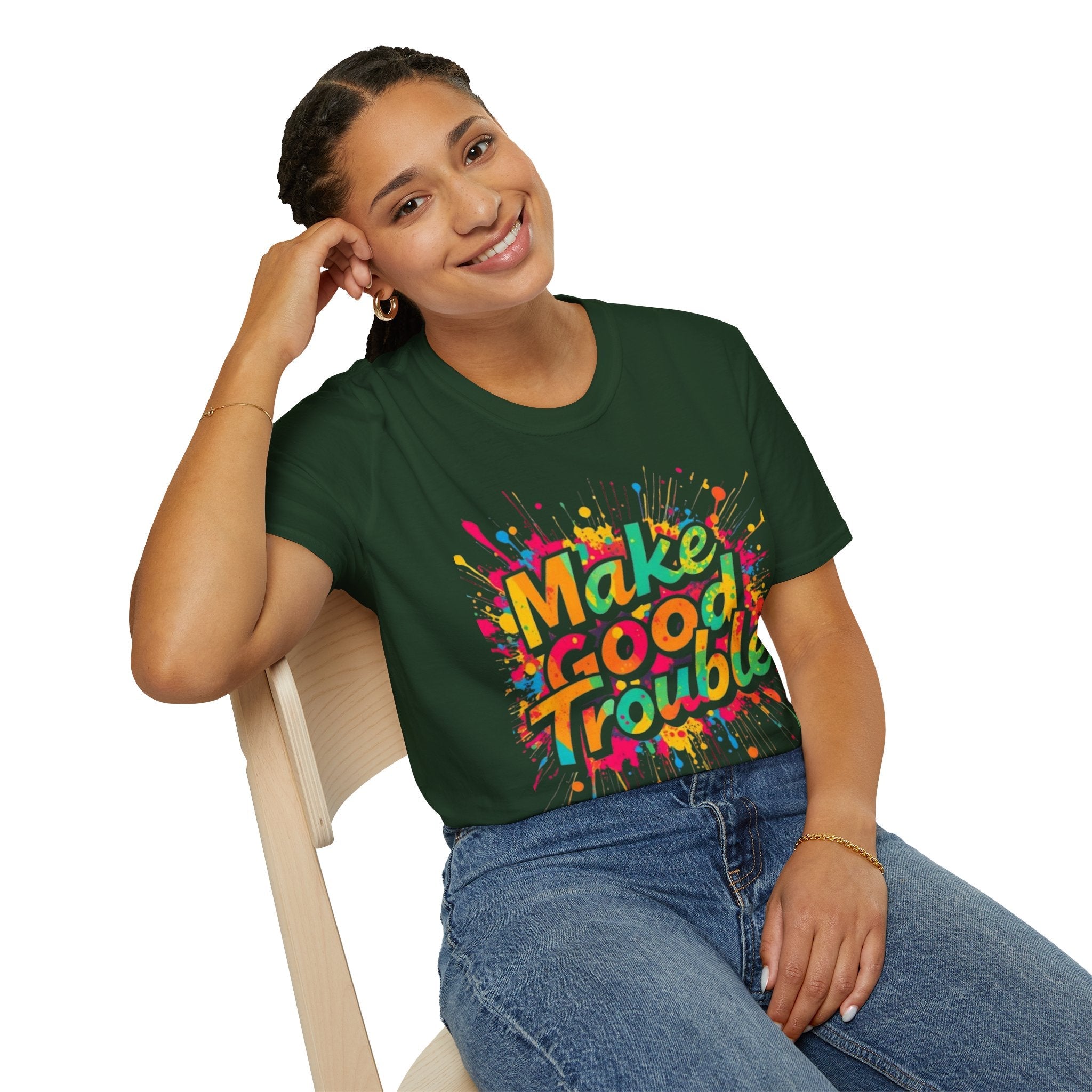 Color Splash, Make Good Trouble Tee - EqualiTees.Me
