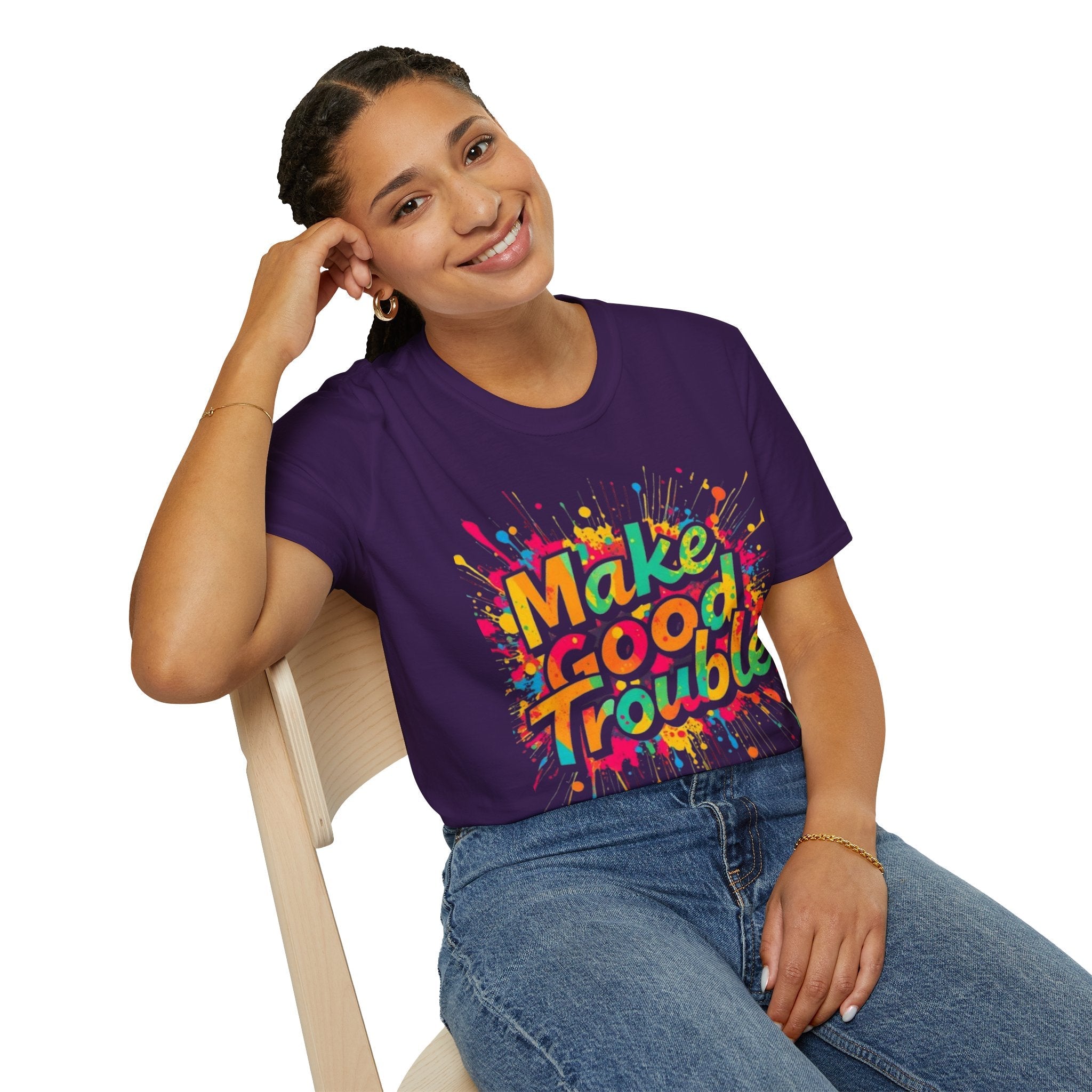 Color Splash, Make Good Trouble Tee - EqualiTees.Me