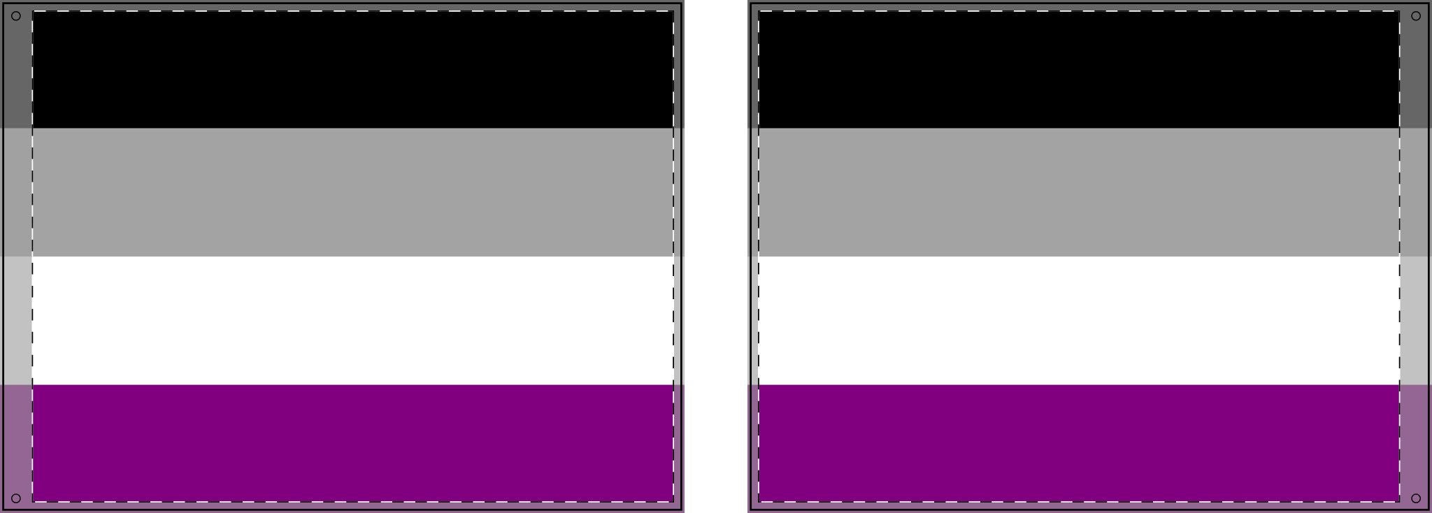 Double Sided Asexual Pride Flag - Inclusive Decor for Celebrations & Events - EqualiTees.Me