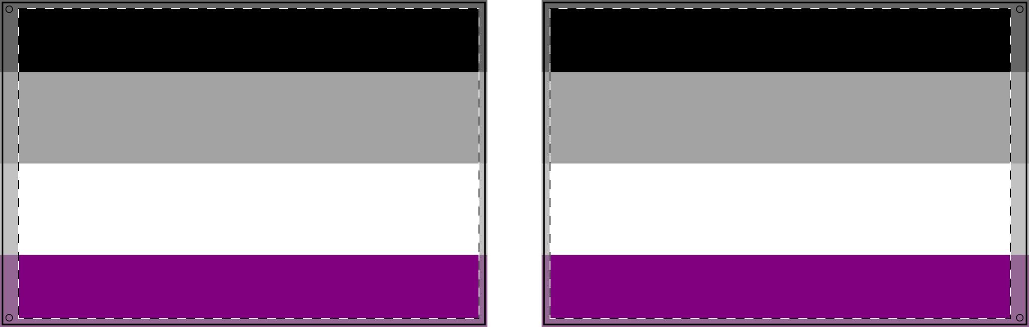 Double Sided Asexual Pride Flag - Inclusive Decor for Celebrations & Events - EqualiTees.Me