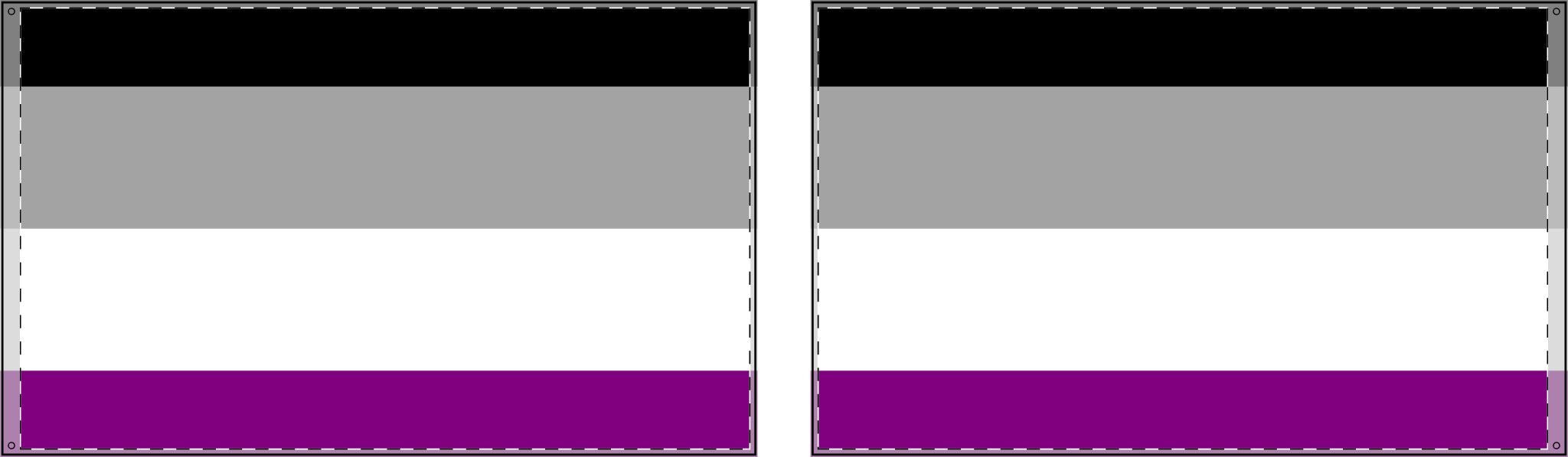 Double Sided Asexual Pride Flag - Inclusive Decor for Celebrations & Events - EqualiTees.Me