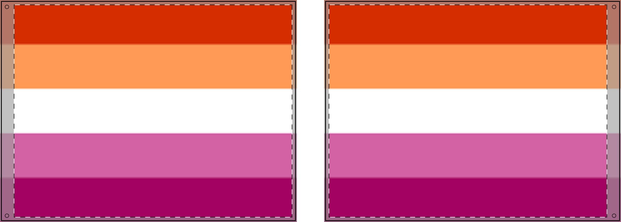 Double Sided Lesbian Pride Flag - Vibrant Rainbow Decorative Banner for Parades and Celebrations - EqualiTees.Me