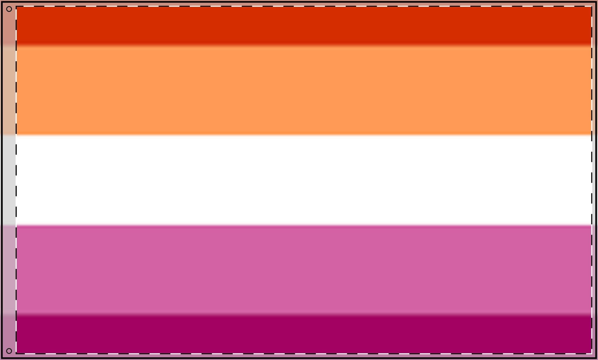 Double Sided Lesbian Pride Flag - Vibrant Rainbow Decorative Banner for Parades and Celebrations - EqualiTees.Me