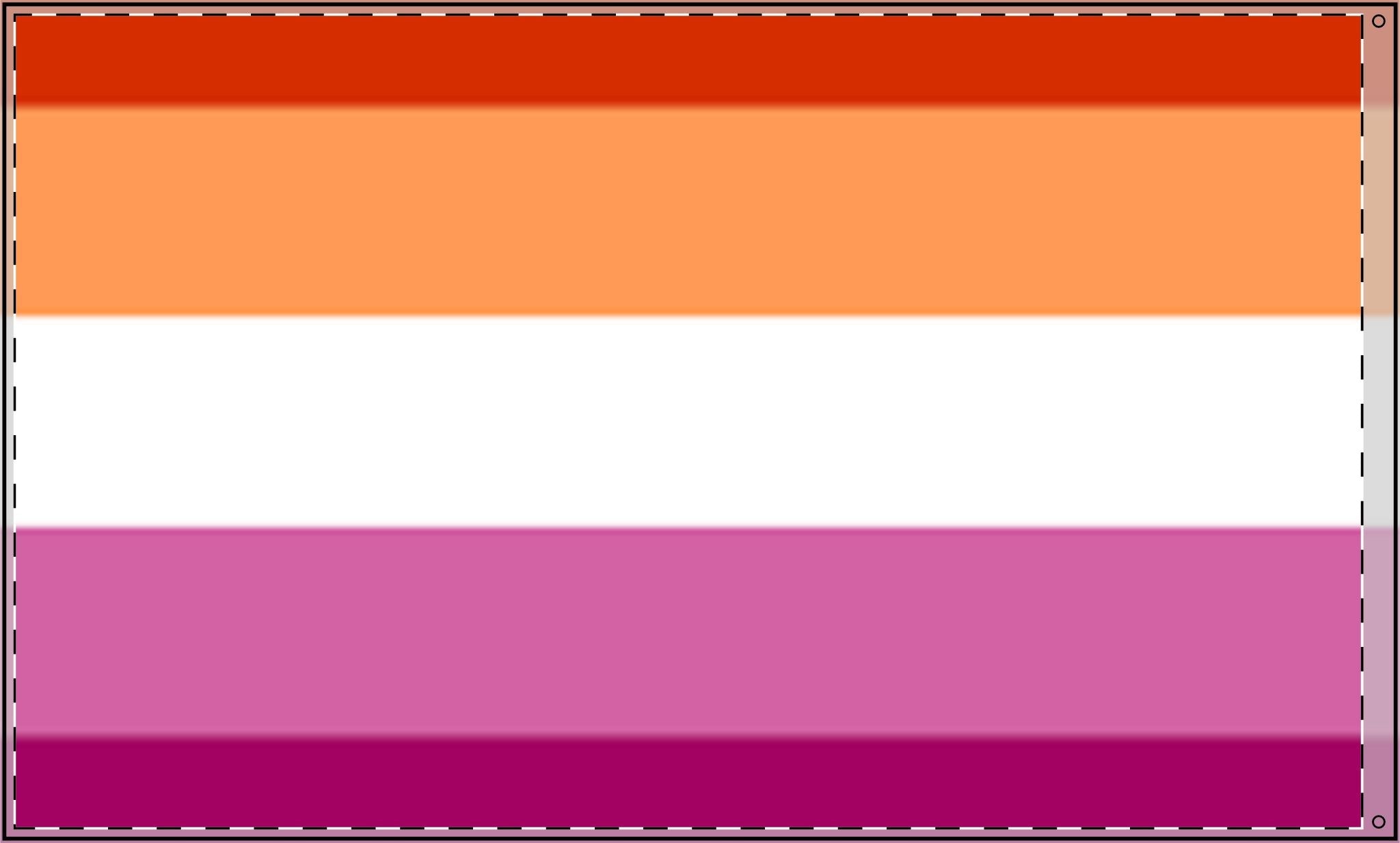 Double Sided Lesbian Pride Flag - Vibrant Rainbow Decorative Banner for Parades and Celebrations - EqualiTees.Me