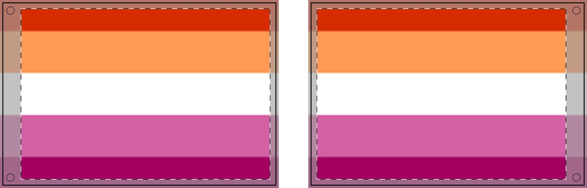 Double Sided Lesbian Pride Flag - Vibrant Rainbow Decorative Banner for Parades and Celebrations - EqualiTees.Me