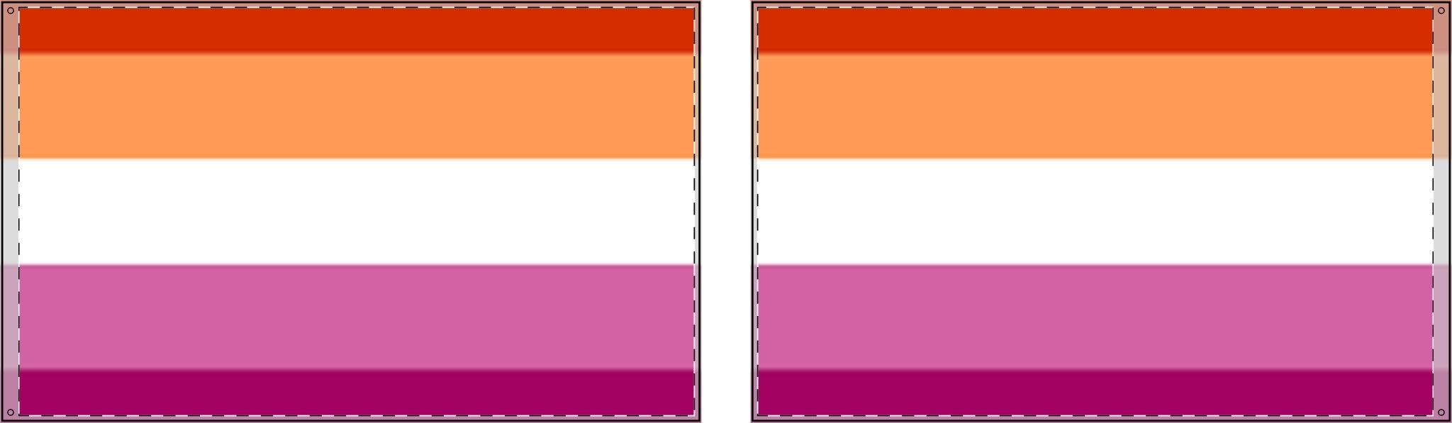 Double Sided Lesbian Pride Flag - Vibrant Rainbow Decorative Banner for Parades and Celebrations - EqualiTees.Me