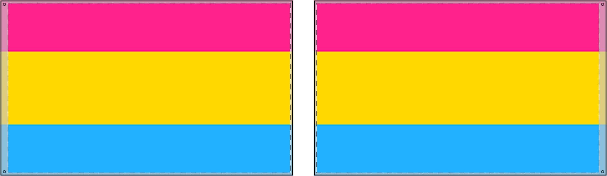 Vibrant Double Sided Pansexual Pride Flag - Perfect for Celebrations & Events - EqualiTees.Me