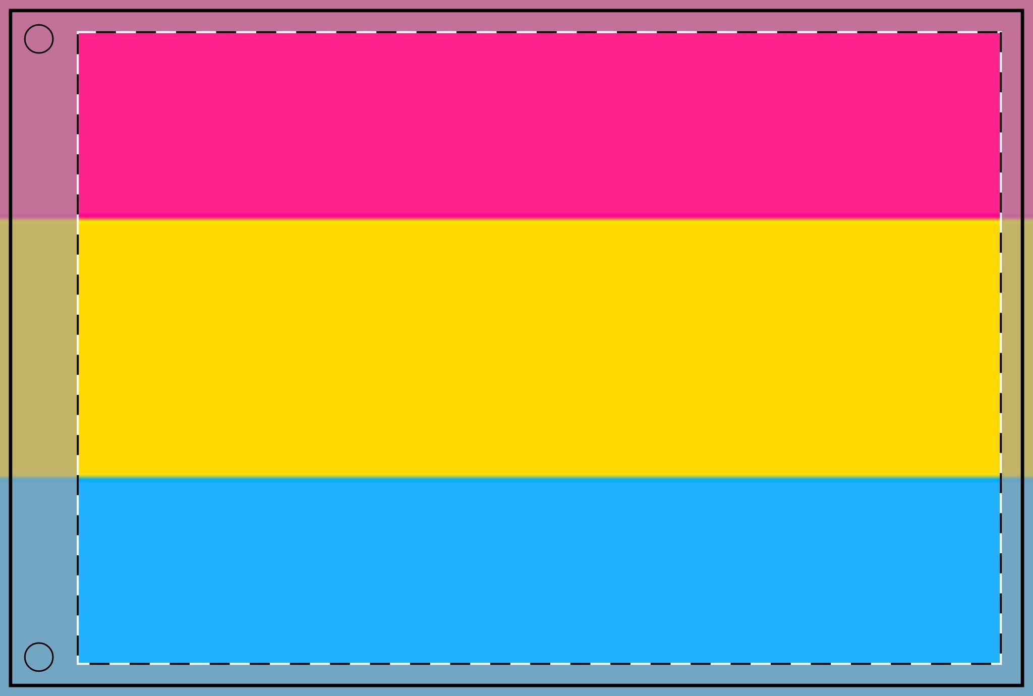 Vibrant Double Sided Pansexual Pride Flag - Perfect for Celebrations & Events - EqualiTees.Me